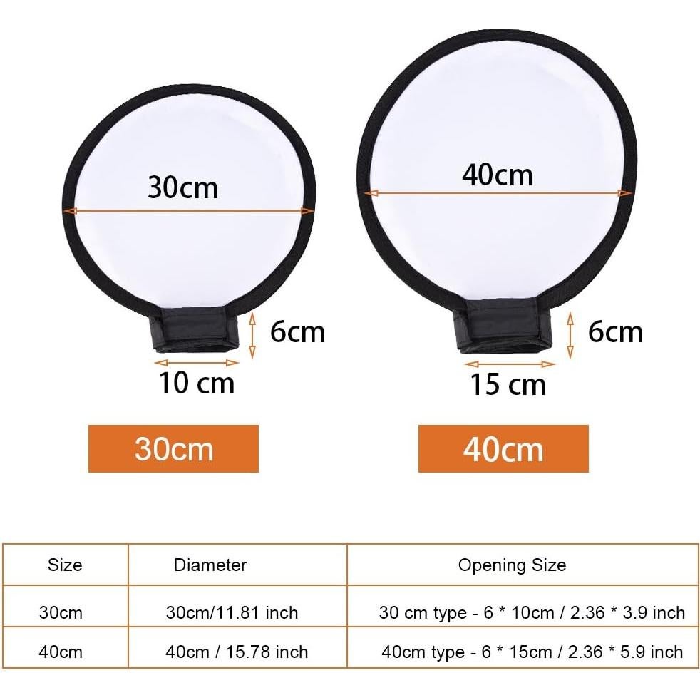 Difusor Softbox Yosoo 30cm para Flash de Cámara Portátil