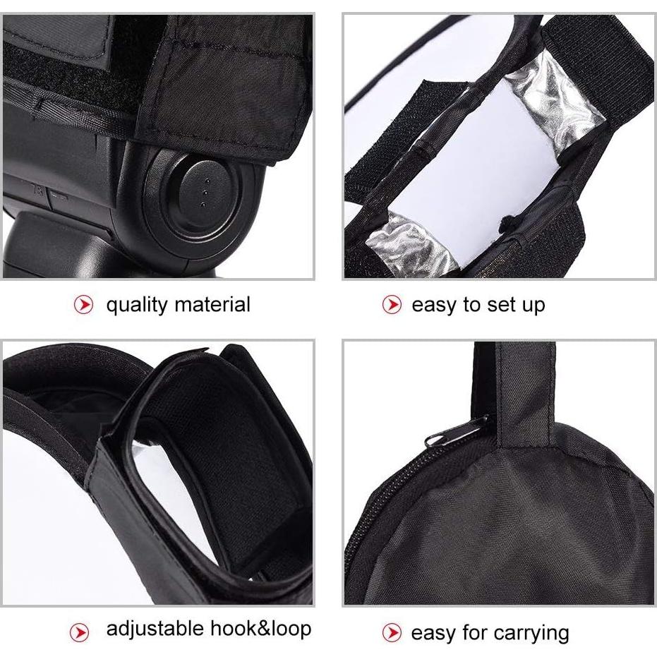 Difusor Softbox Yosoo 30cm para Flash de Cámara Portátil