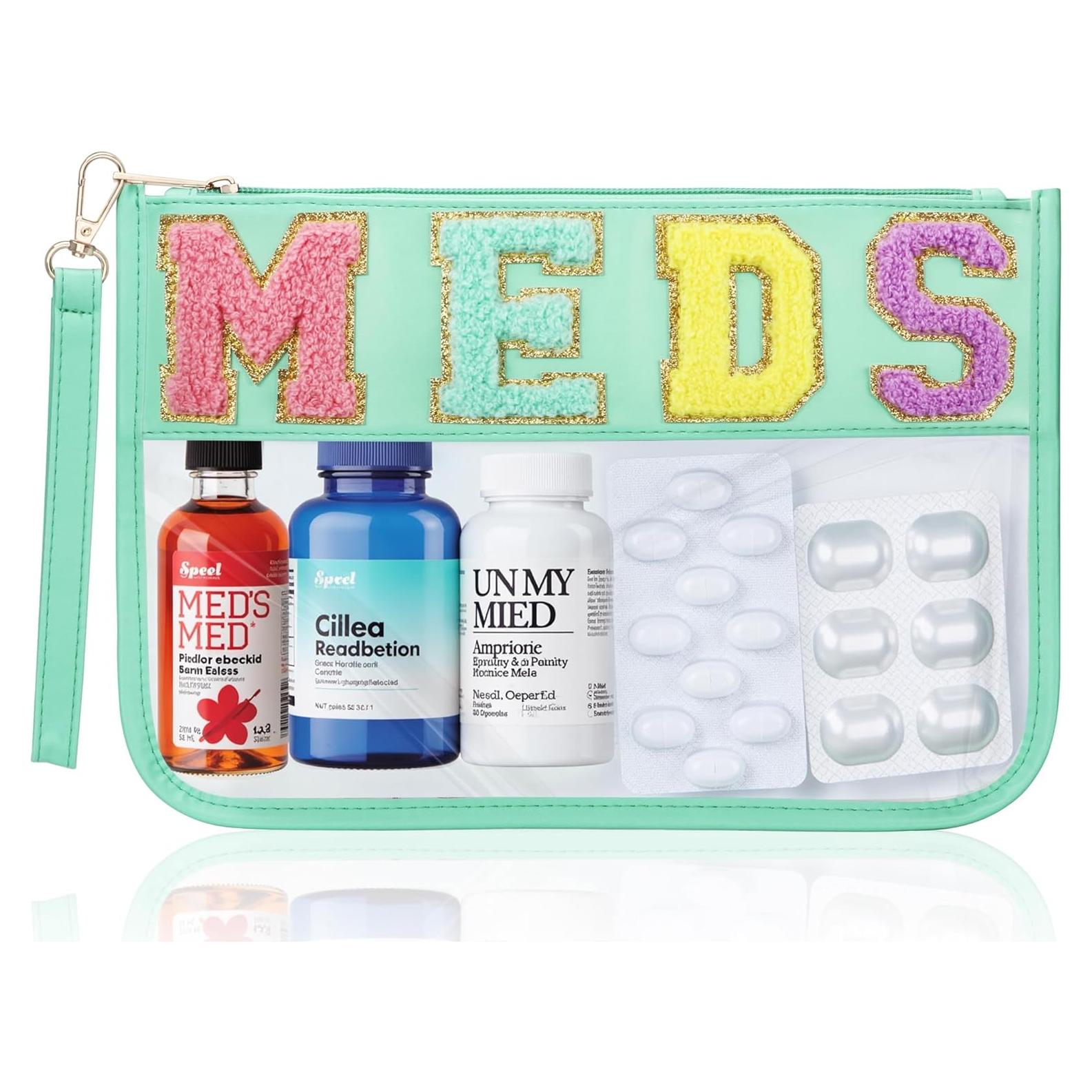 Bolsa de Medicina Chenille BuyCard Verde 30x21cm Impermeable