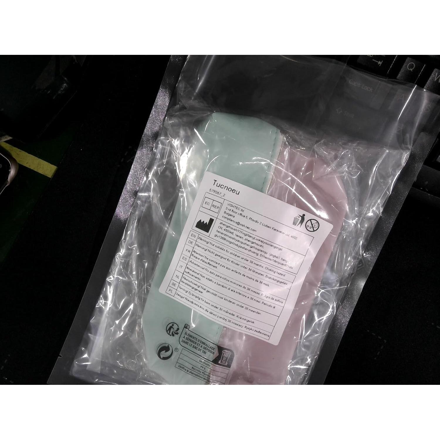 Estuche Cosmético Tucnoeu 20cm Cuero PU Verde Rosa