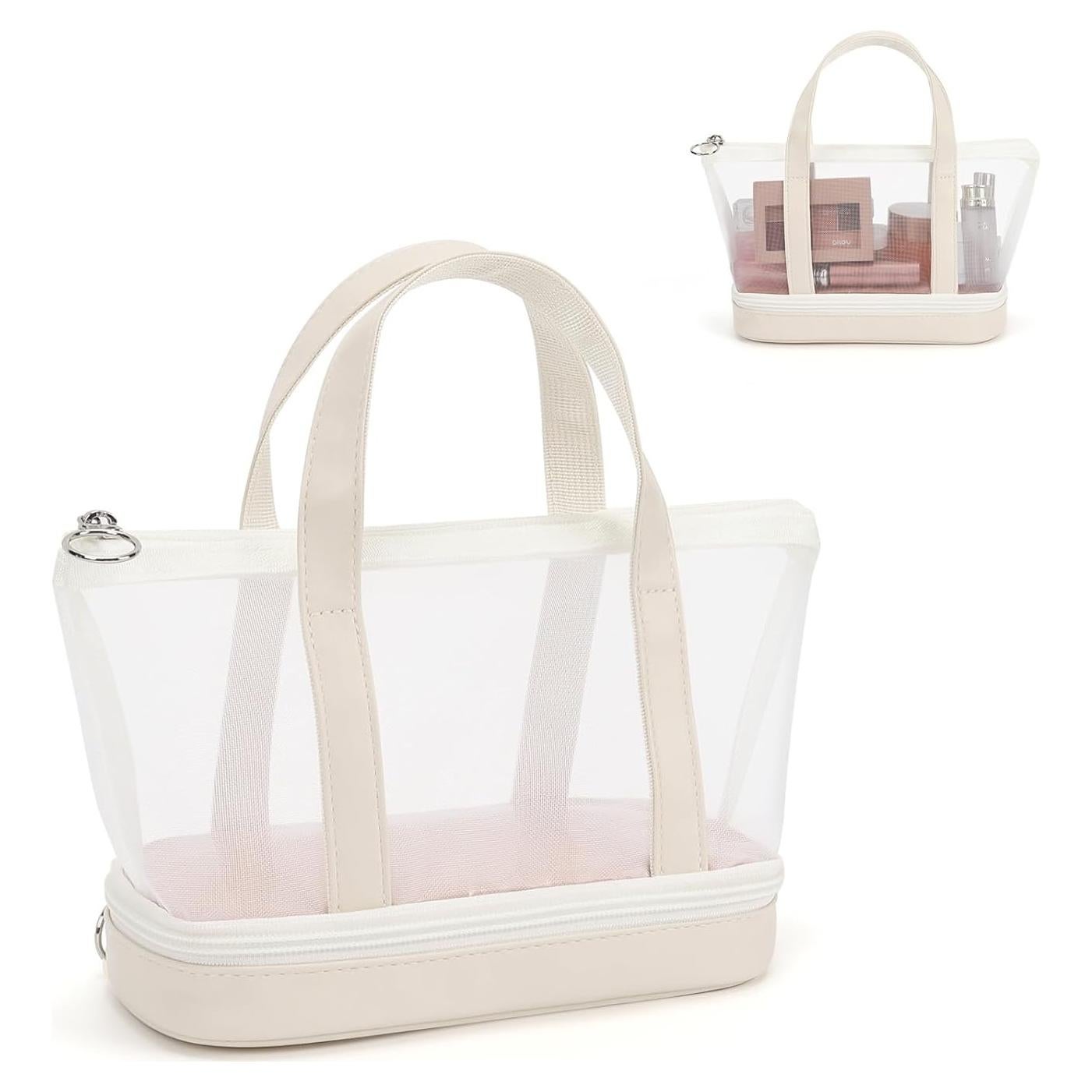 Bolso de Maquillaje OCHEAL Beige 22.8x9.7x15.2cm Multifuncional