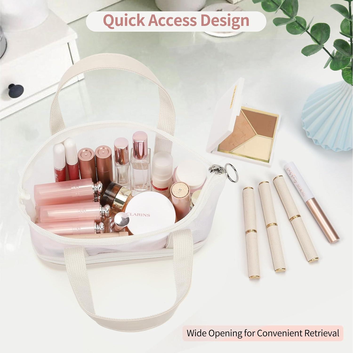 Bolso de Maquillaje OCHEAL Beige 22.8x9.7x15.2cm Multifuncional