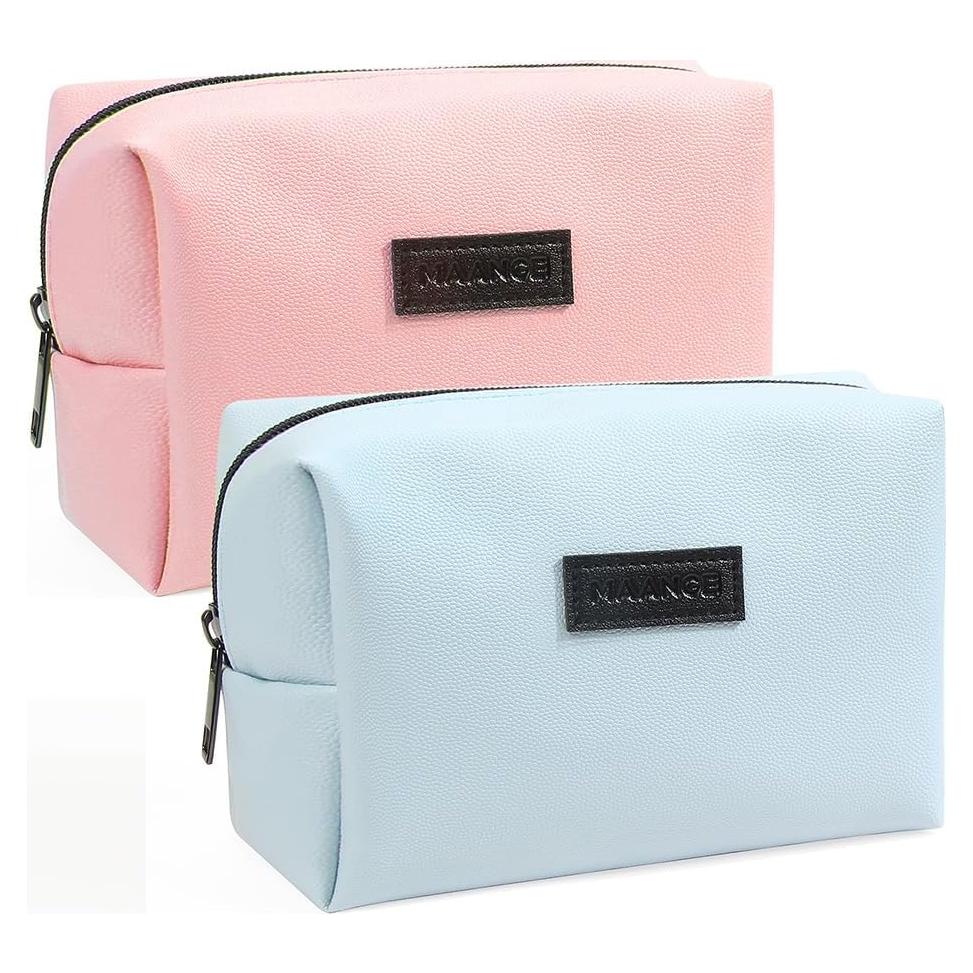 Neceser de Maquillaje MAANGE Rosa y Azul 17x8x12 cm