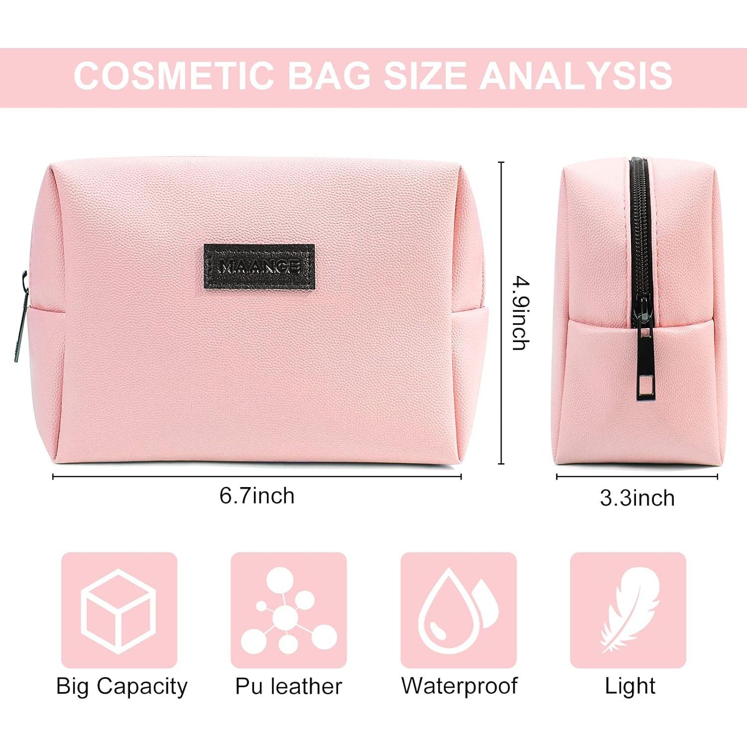 Neceser de Maquillaje MAANGE Rosa y Azul 17x8x12 cm