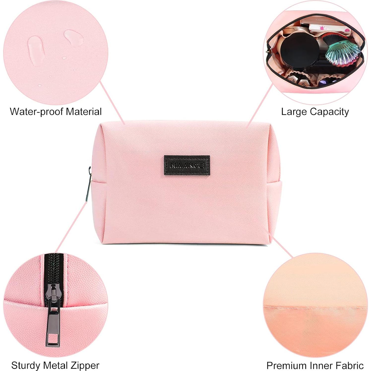 Neceser de Maquillaje MAANGE Rosa y Azul 17x8x12 cm