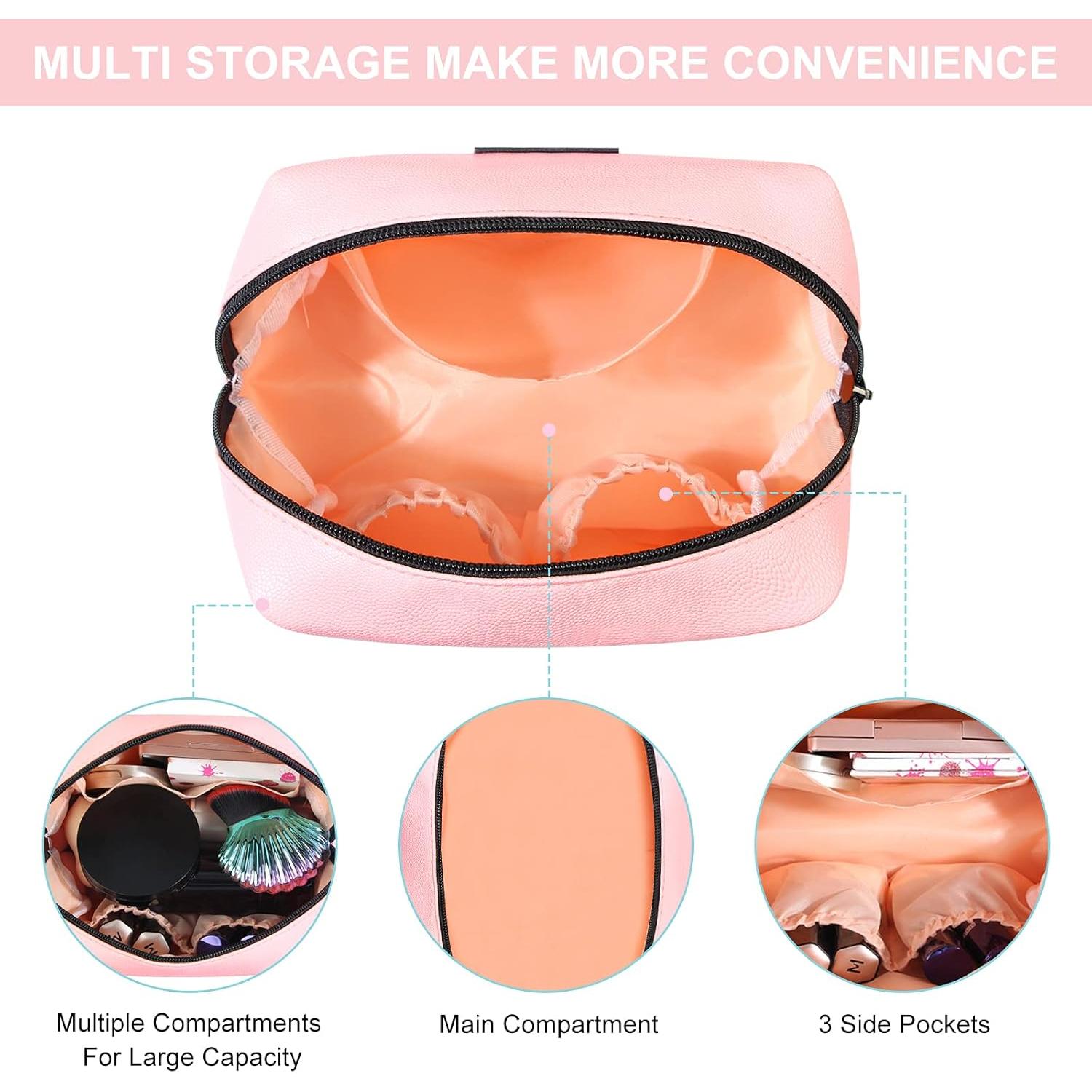 Neceser de Maquillaje MAANGE Rosa y Azul 17x8x12 cm