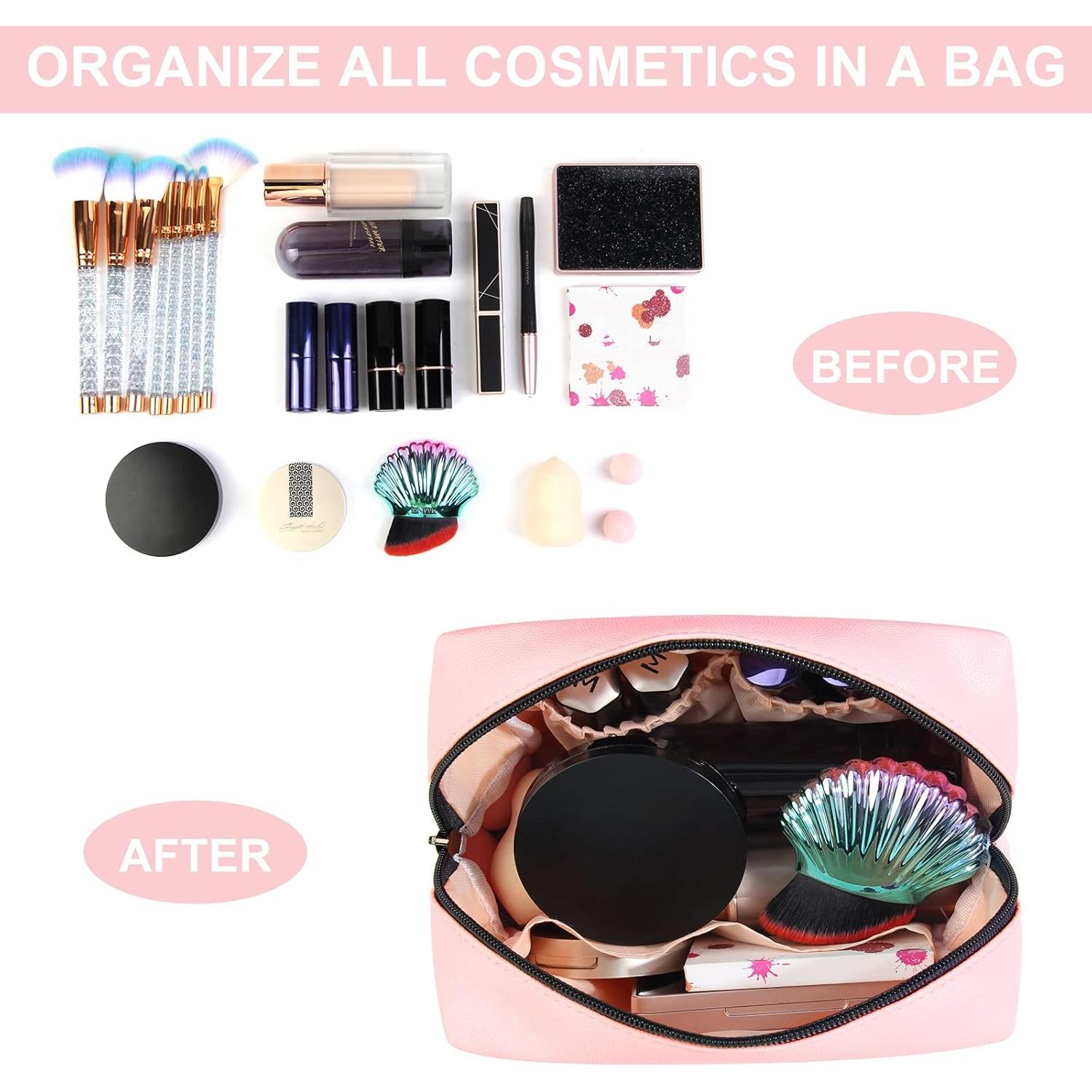 Neceser de Maquillaje MAANGE Rosa y Azul 17x8x12 cm