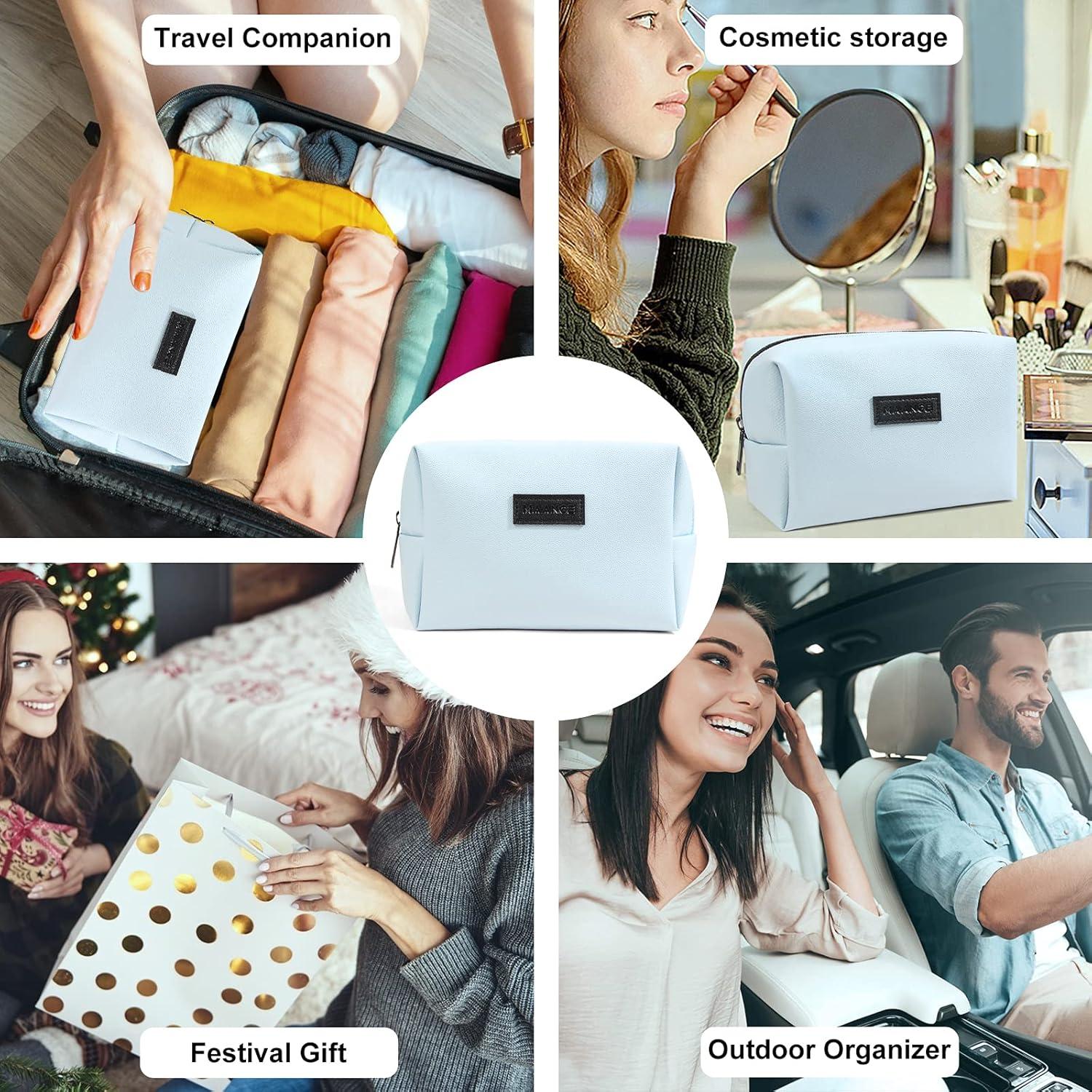 Neceser de Maquillaje MAANGE Rosa y Azul 17x8x12 cm