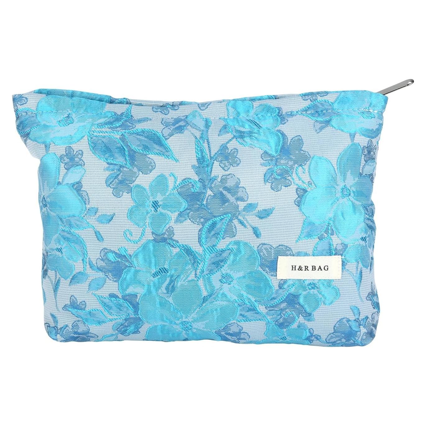 Neceser de Belleza HEY M&Q para Mujeres Flores Azules