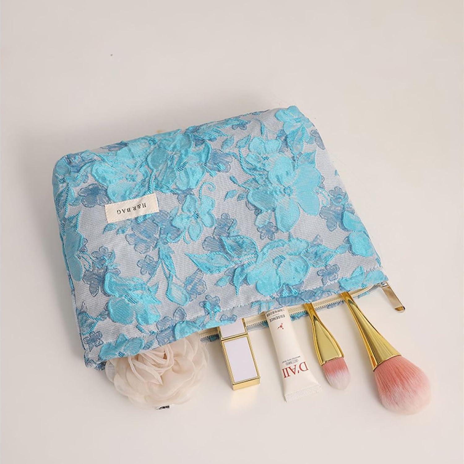 Neceser de Belleza HEY M&Q para Mujeres Flores Azules