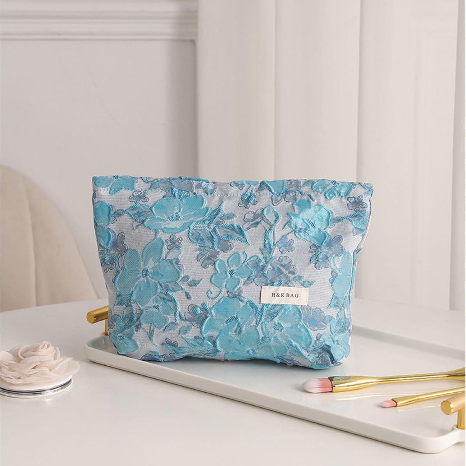 Neceser de Belleza HEY M&Q para Mujeres Flores Azules