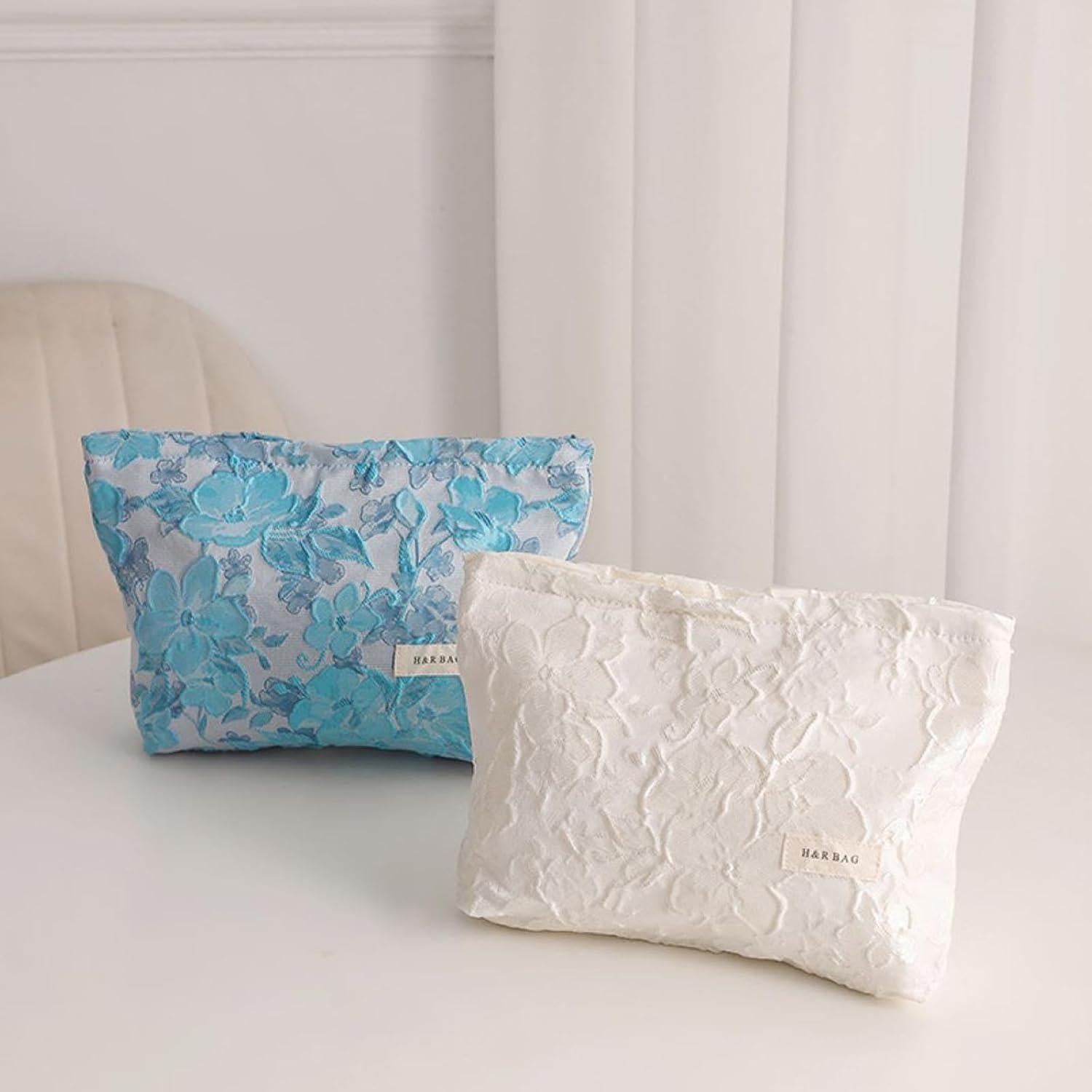 Neceser de Belleza HEY M&Q para Mujeres Flores Azules