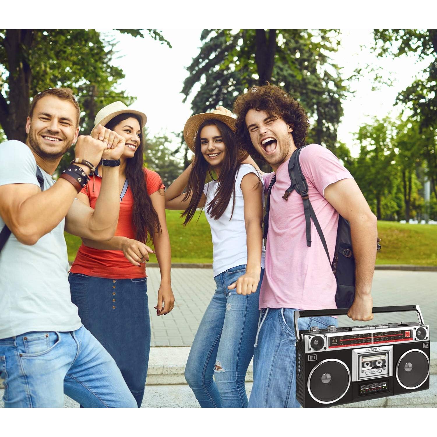 Riptunes Boombox Retro RACR-510BT Bluetooth y Cassette