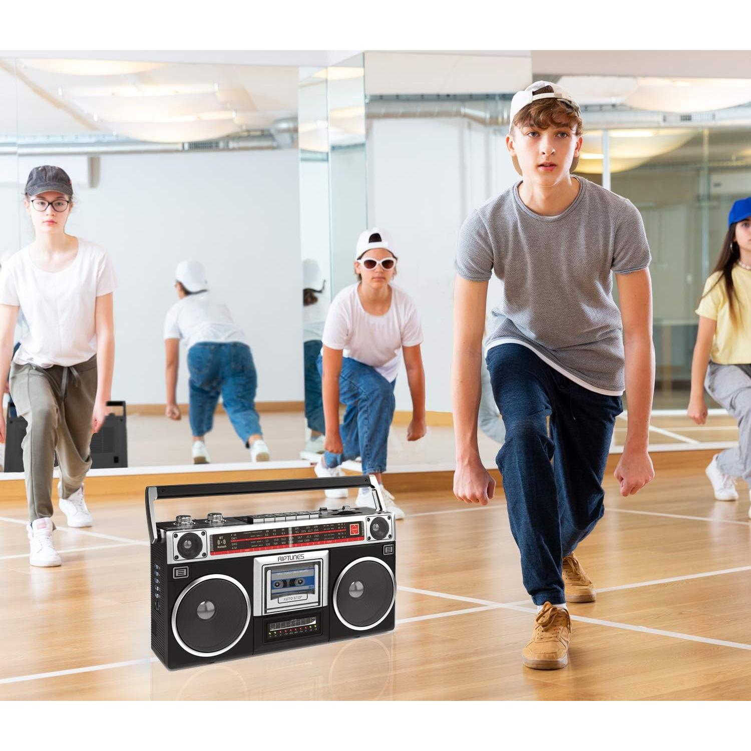 Riptunes Boombox Retro RACR-510BT Bluetooth y Cassette