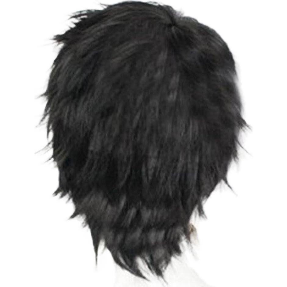 Peluca Corta Rizada Negra OYSRONG 27.99x24.99cm