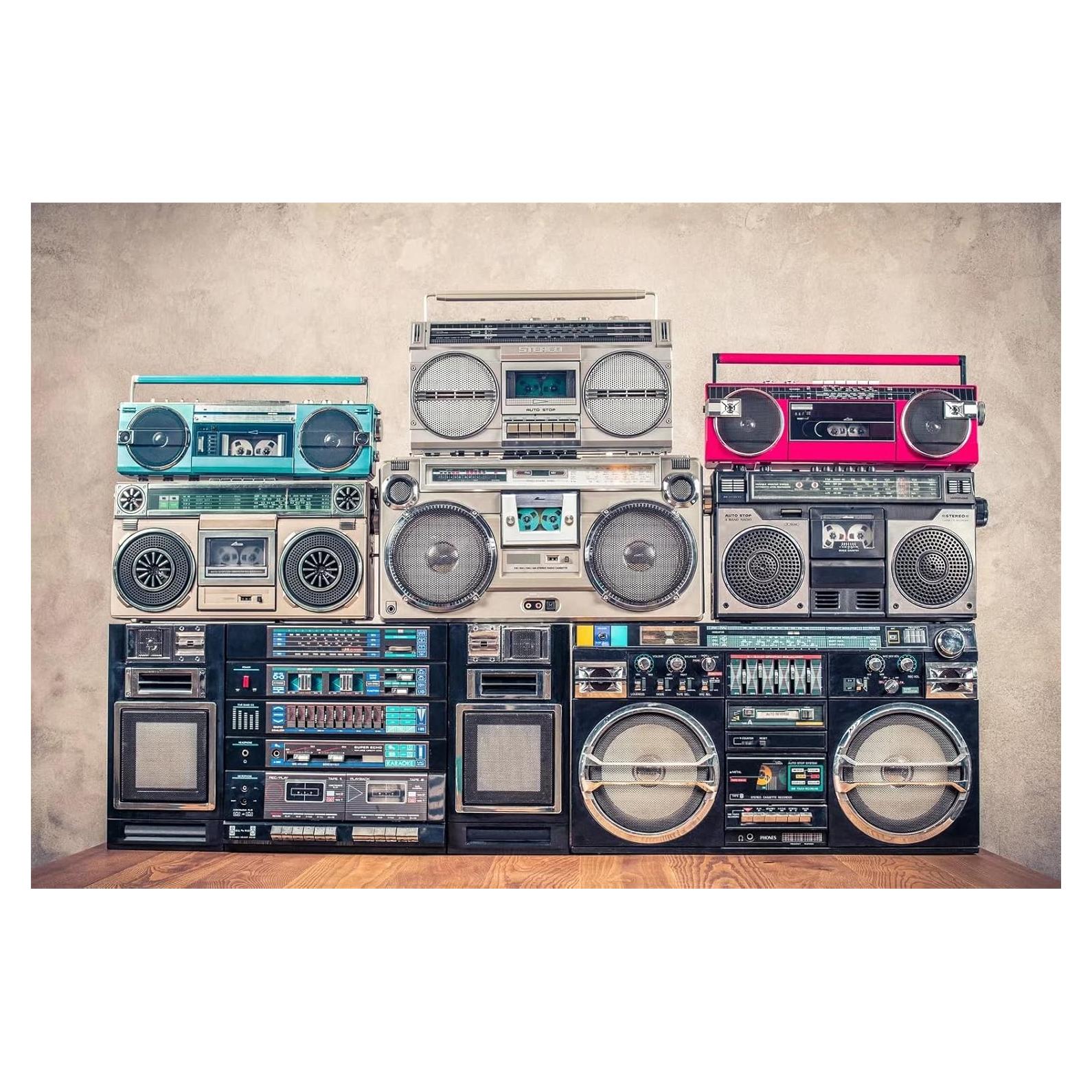 Fondo Fotográfico BELECO 2.5x1.8m Retro 80s Música