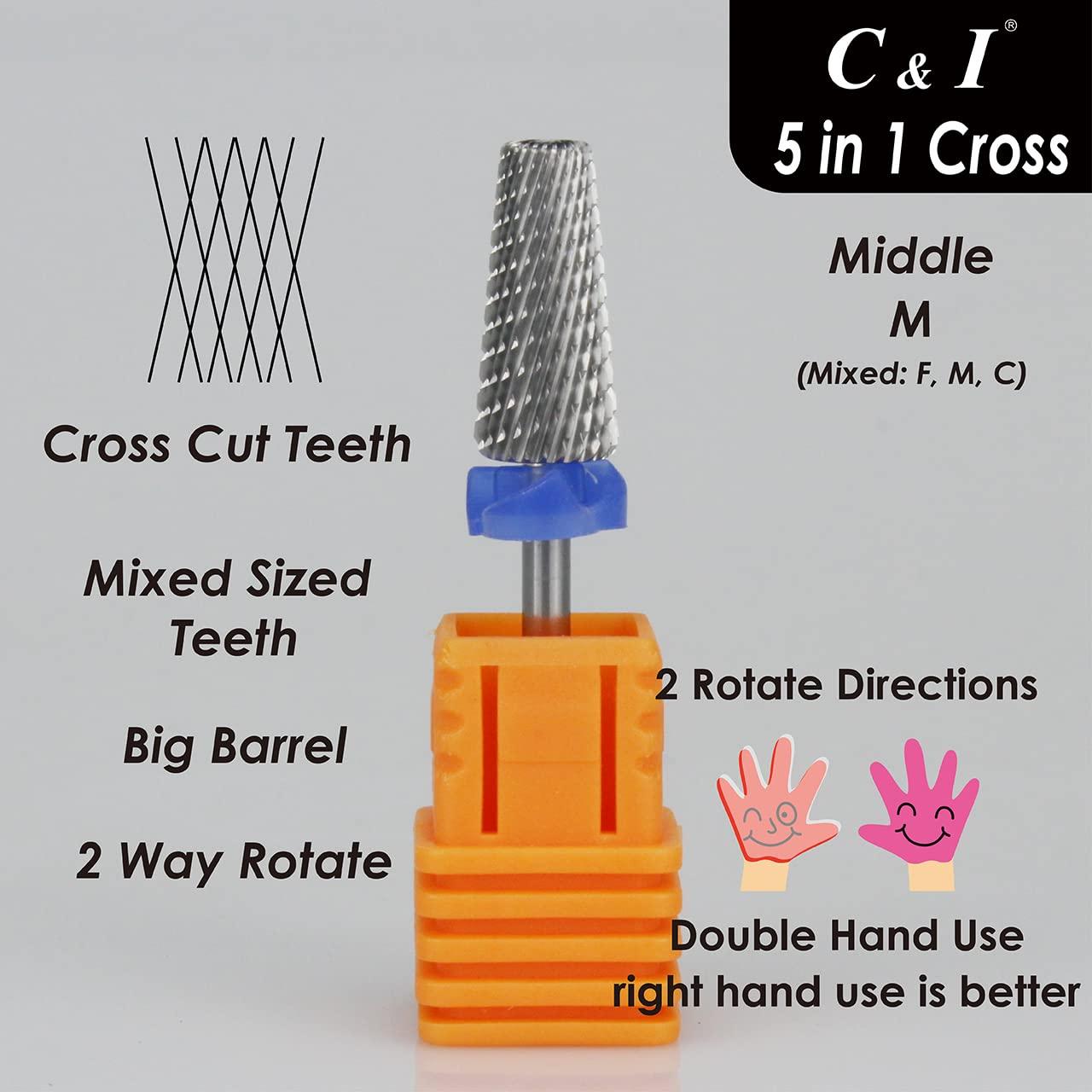 Broca de Uñas C & I 5 en 1 Profesional Mediana - M