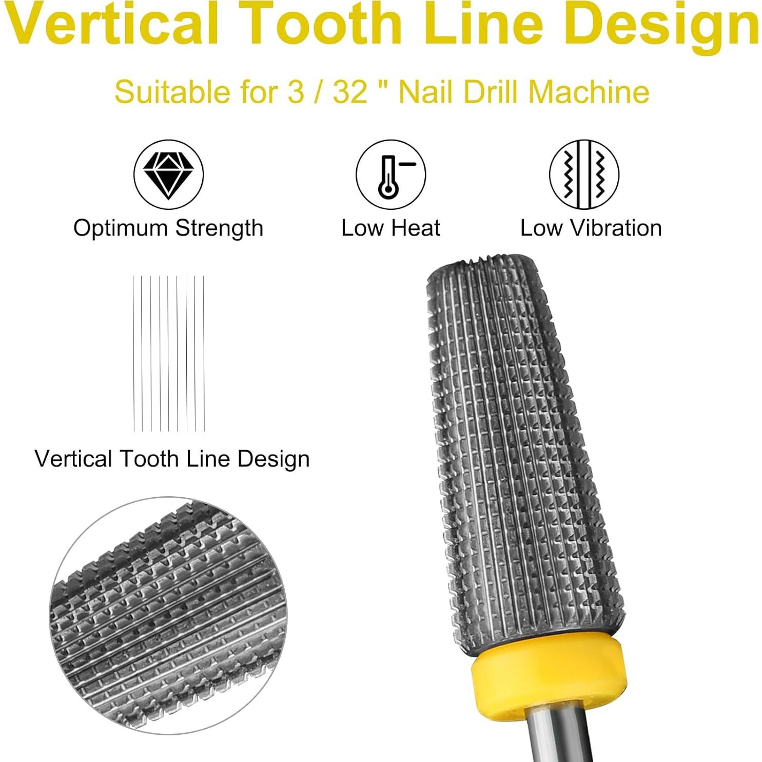 Broca de Uña Carburo 5 en 1 Extra Fino para Manicura