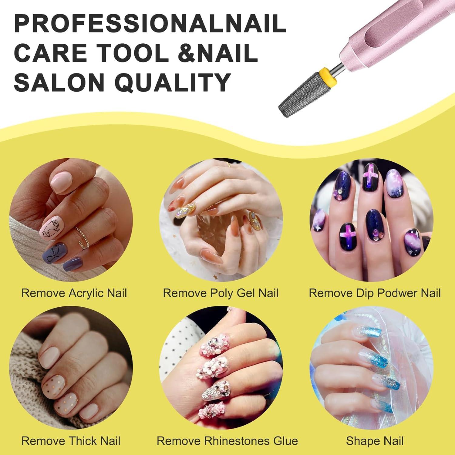 Broca de Uña Carburo 5 en 1 Extra Fino para Manicura