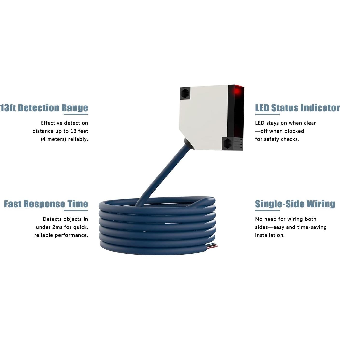 Sensor Fotoeléctrico Blütezeit ME-R4M1 4m Retro Reflector