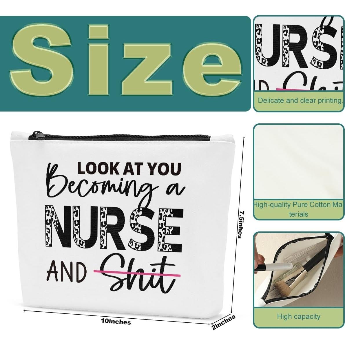 Bolsa de Maquillaje Sldpngo para Enfermeras 25x19x5 cm