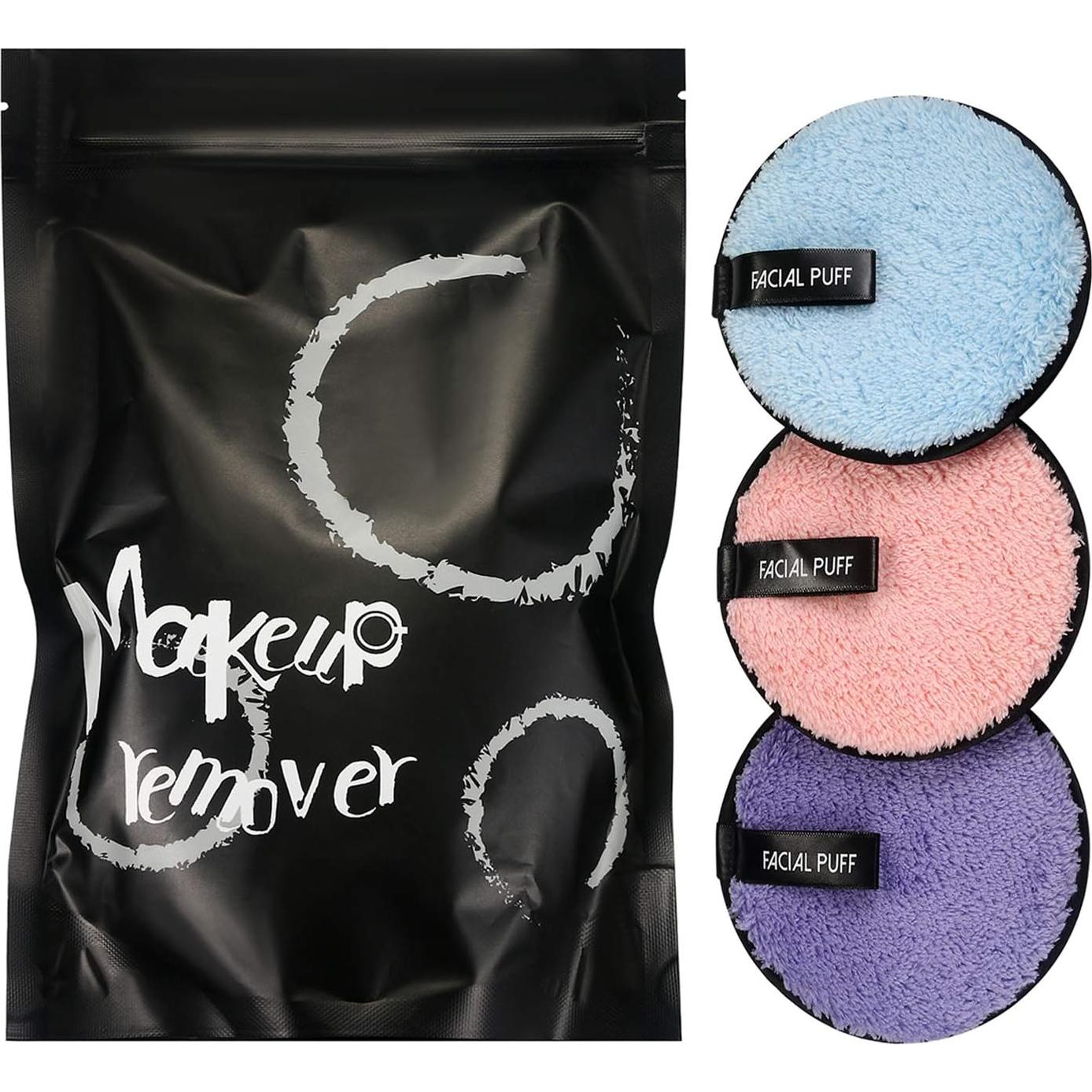 Almohadillas Desmaquillantes Vtrem 3 Colores Microfibra