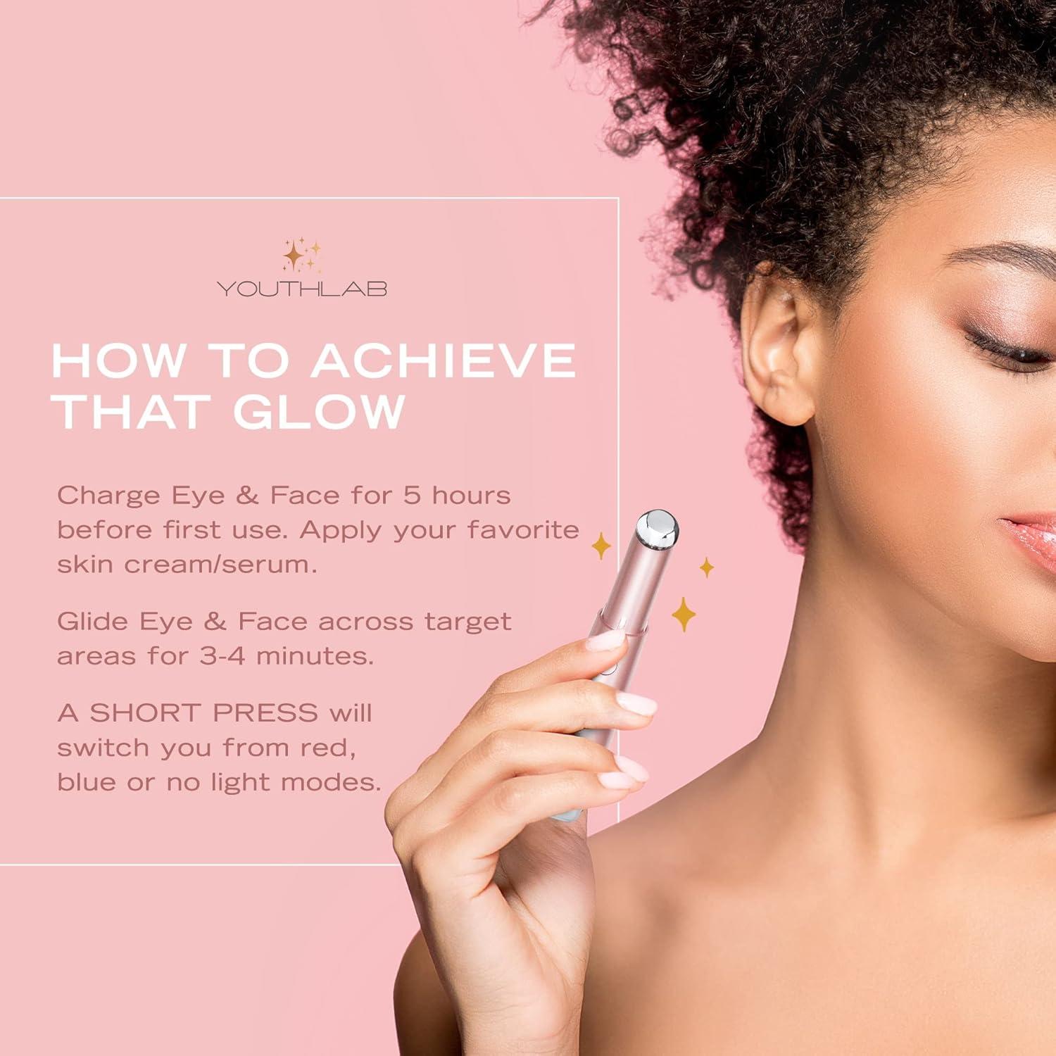 Varita de Ojos y Cara YOUTHLUX Oro Rosa - Calor y Vibración