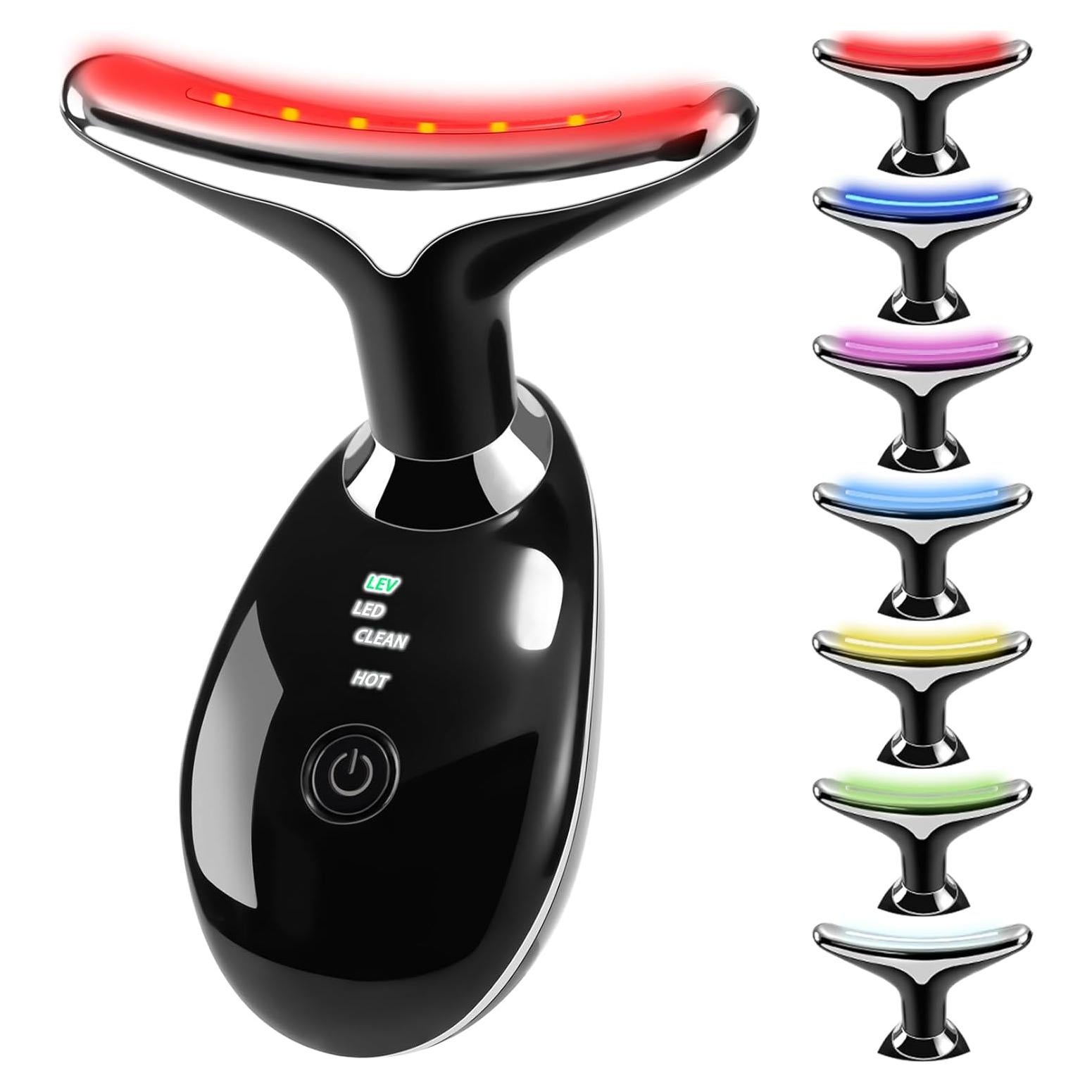 Masajeador Facial 7-en-1 VGY Terapia Luz Roja Compacto