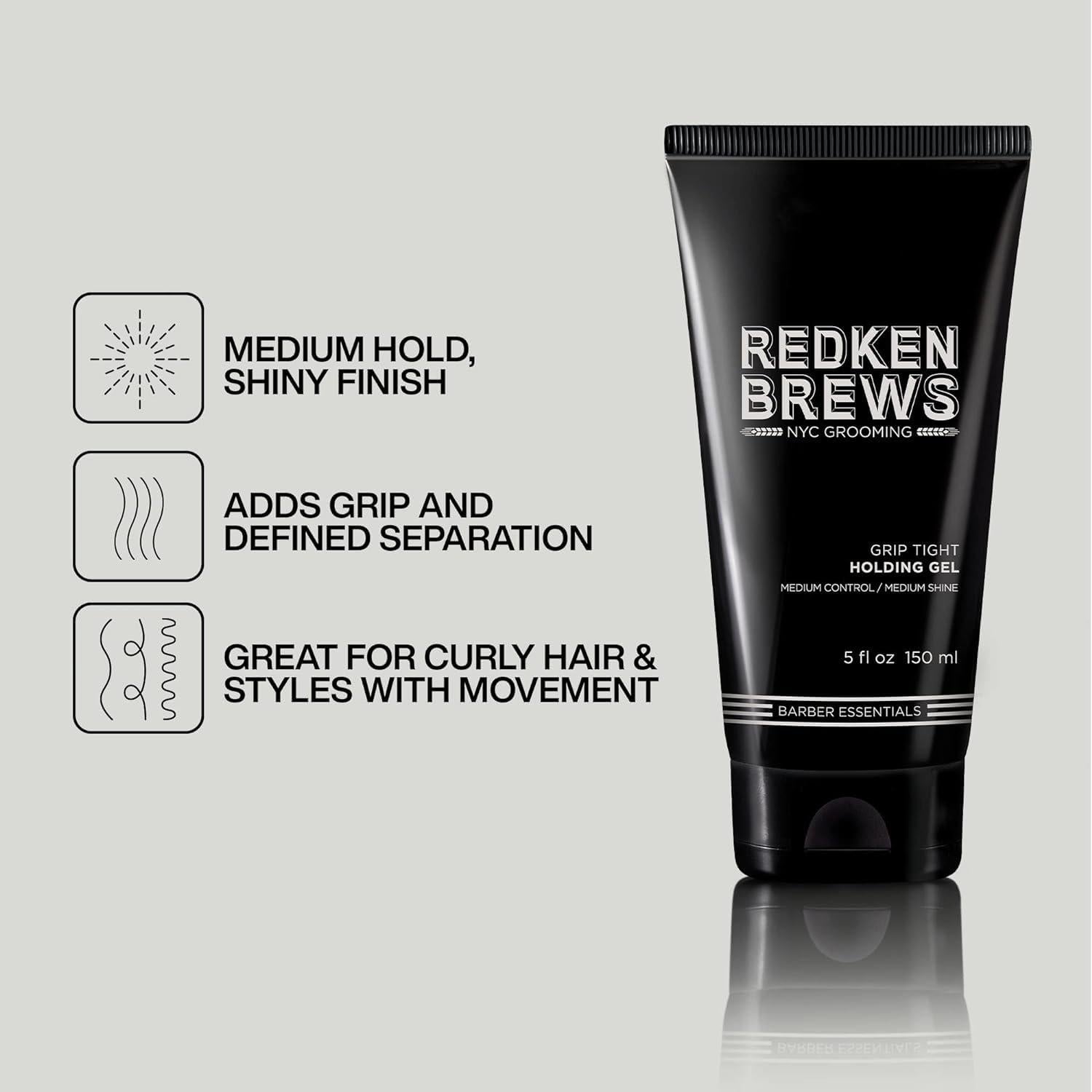 Gel de Sostenimiento Redken Brews 147 ml para Cabello Masculino