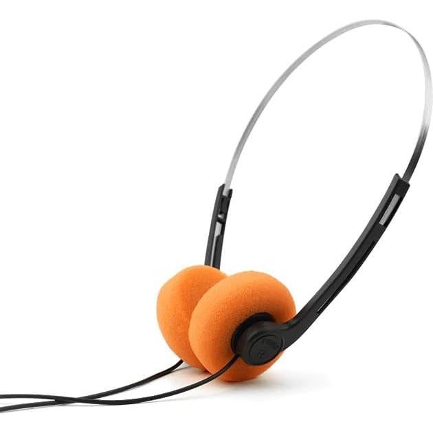 Auriculares Retro Sobre la Oreja YuanHolumid Naranja Hi-Fi