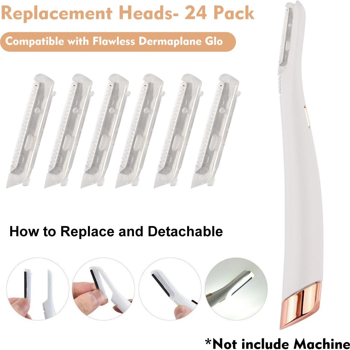 24 Cabezales Repuesto Finishing Touch Flawless Dermaplane