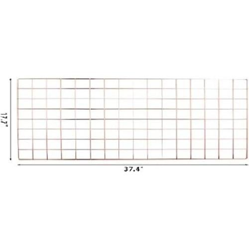 Panel de Rejilla de Metal Rosa Dorado 45x95 cm Organizador
