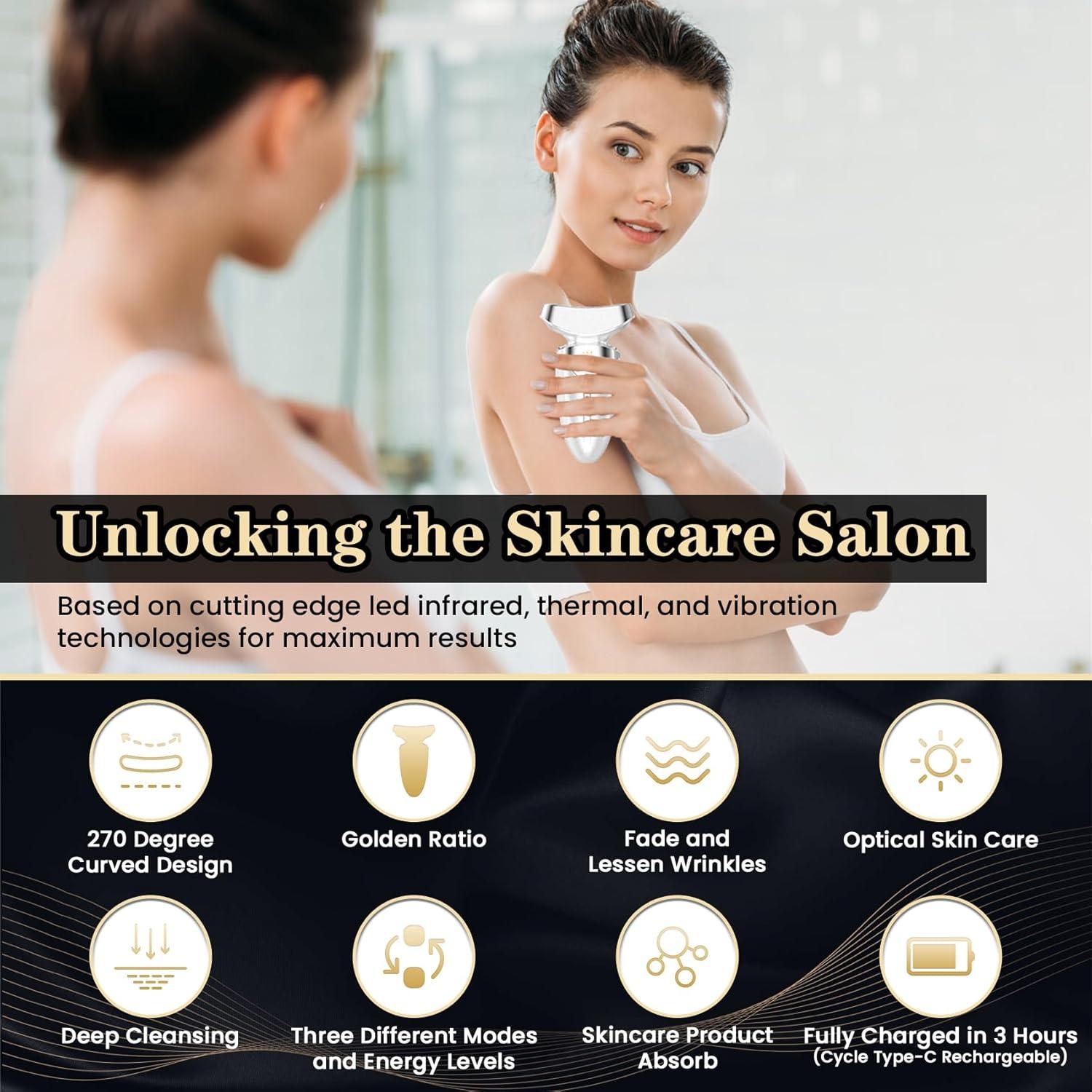 Dispositivo de Belleza LED Yolopim para Cara y Cuello