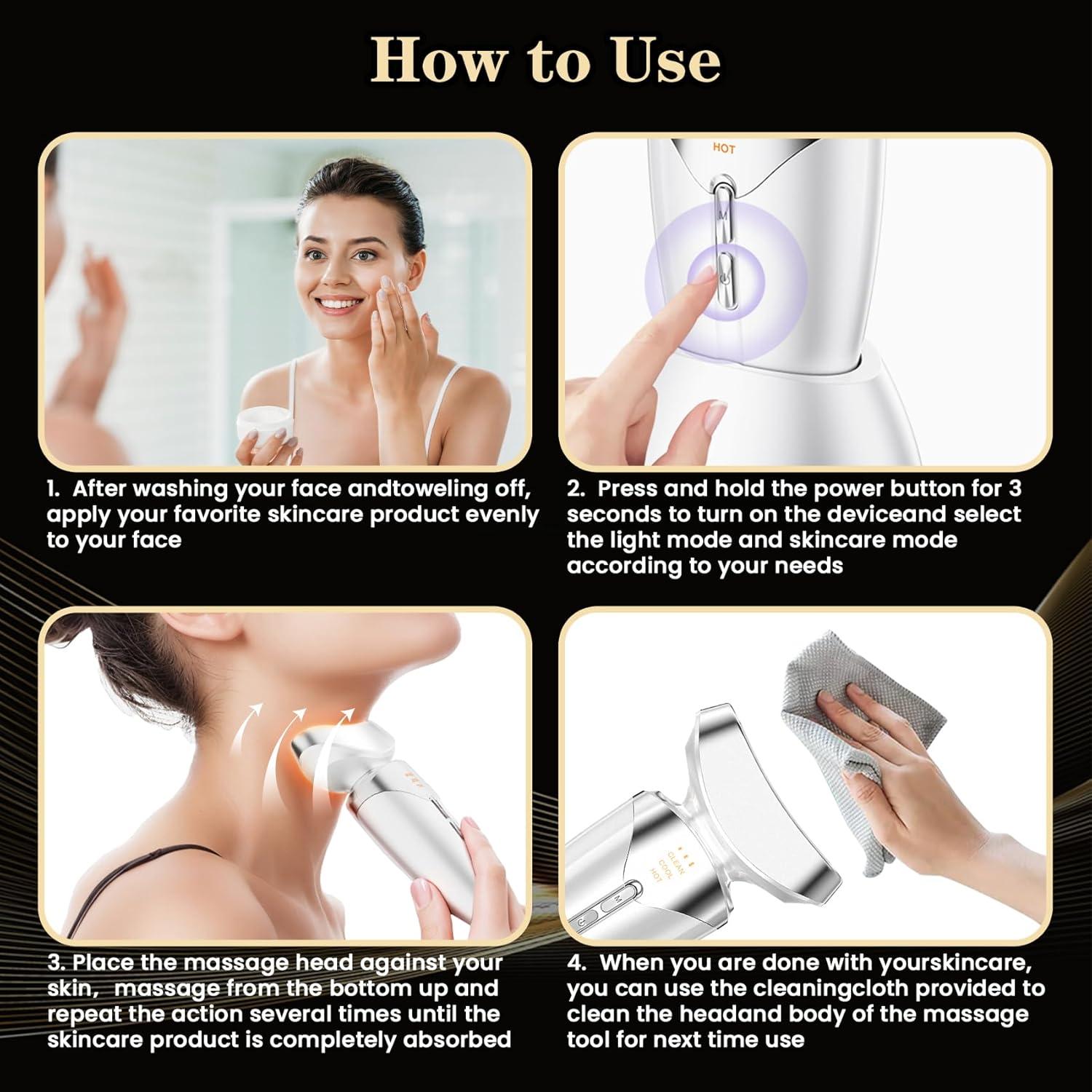 Dispositivo de Belleza LED Yolopim para Cara y Cuello