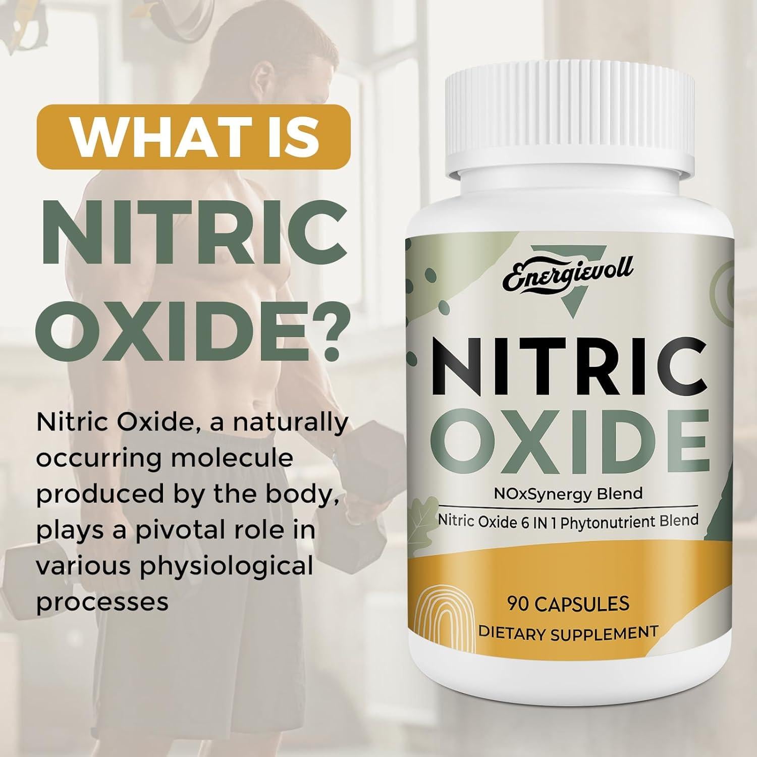 Suplemento Óxido Nítrico Energievoll 90 Cápsulas 131g