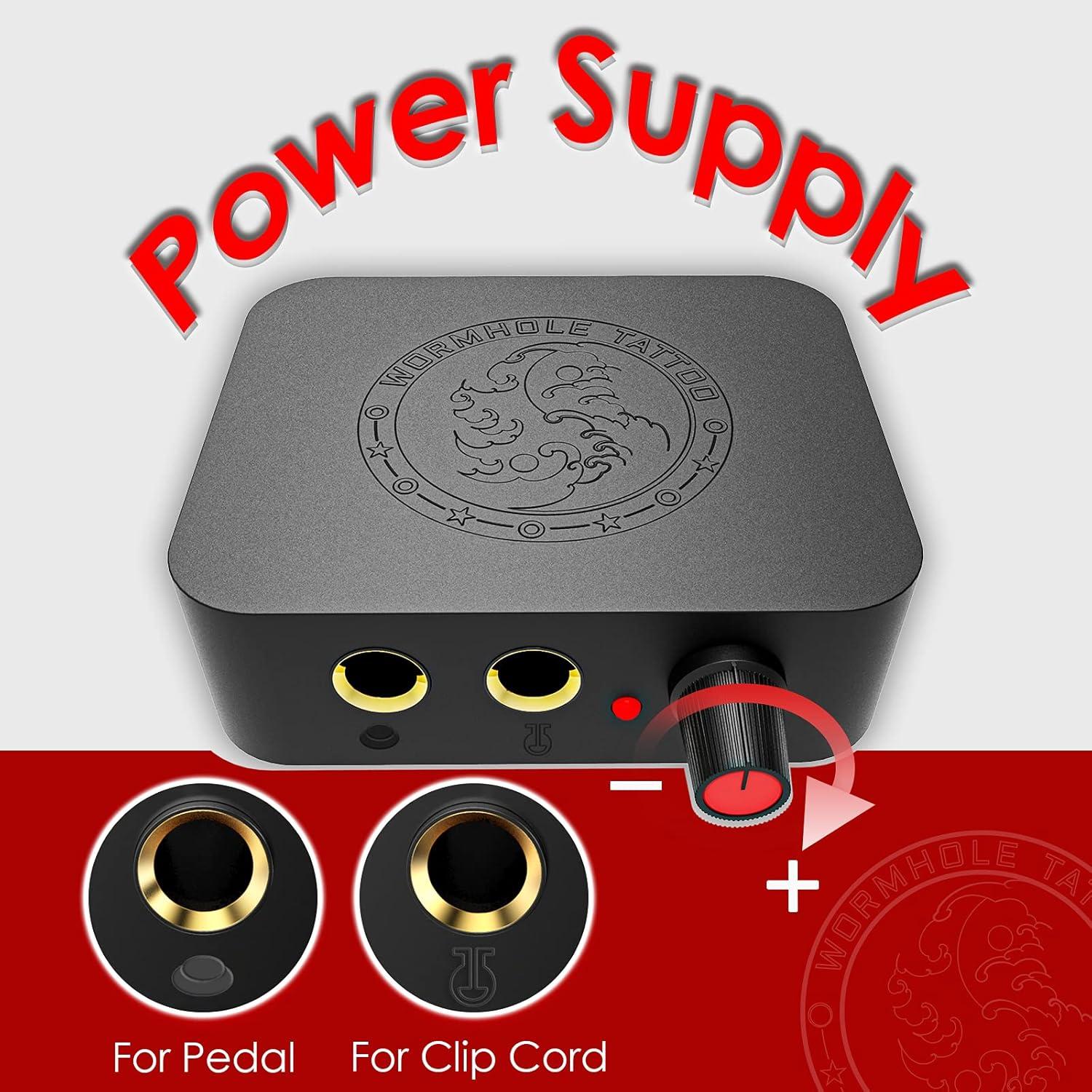 Kit de Tatuaje Wormhole WTK079 con 20 Agujas y 10 Tintas