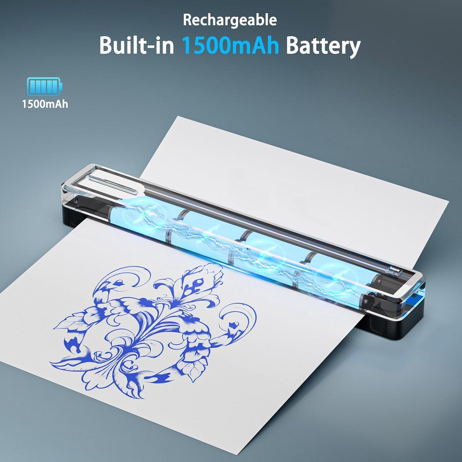 Impresora de Tatuajes Yanxio C80 Portátil Bluetooth 0.54 kg