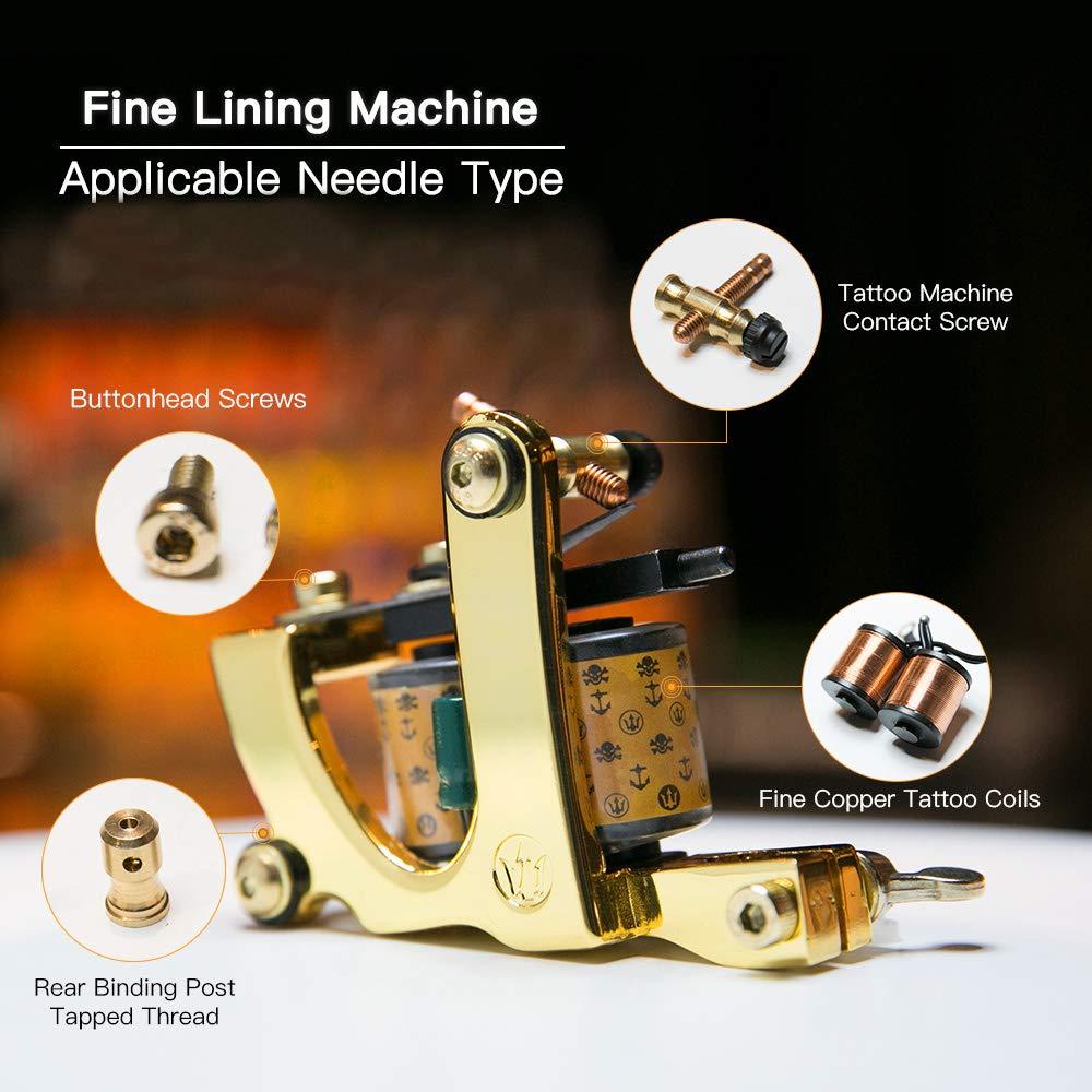 Kit Completo de Tatuaje Dragonhawk Pro 2 Máquinas y Agujas