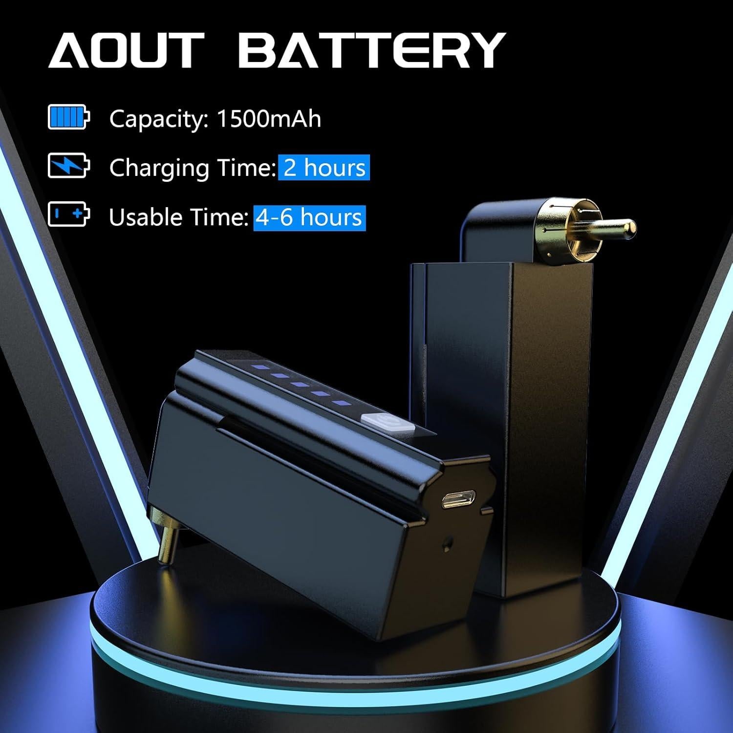 Kit de Tatuaje Solong - Máquina Rotary Pen Inalámbrica