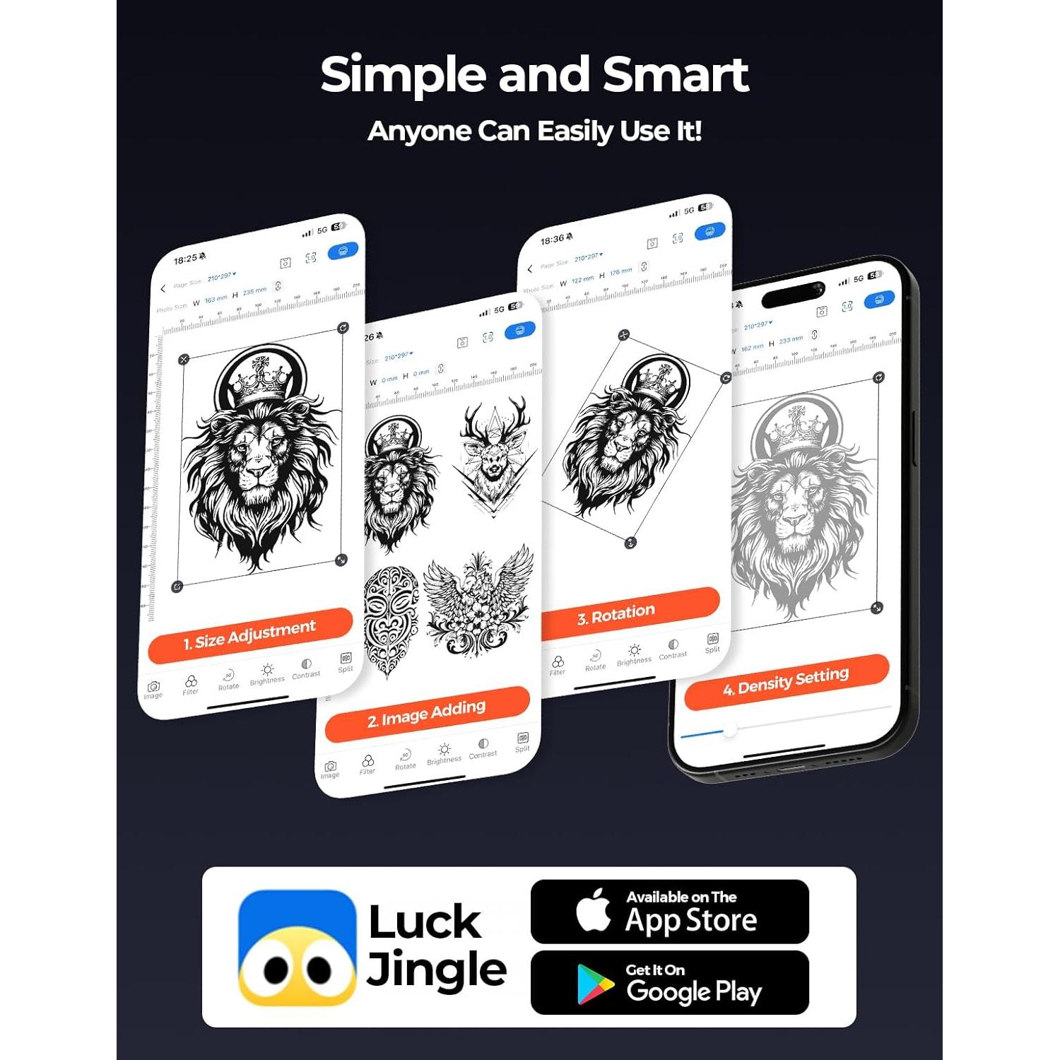 Impresora de Tatuajes MUNBYN ITP06 300DPI Bluetooth