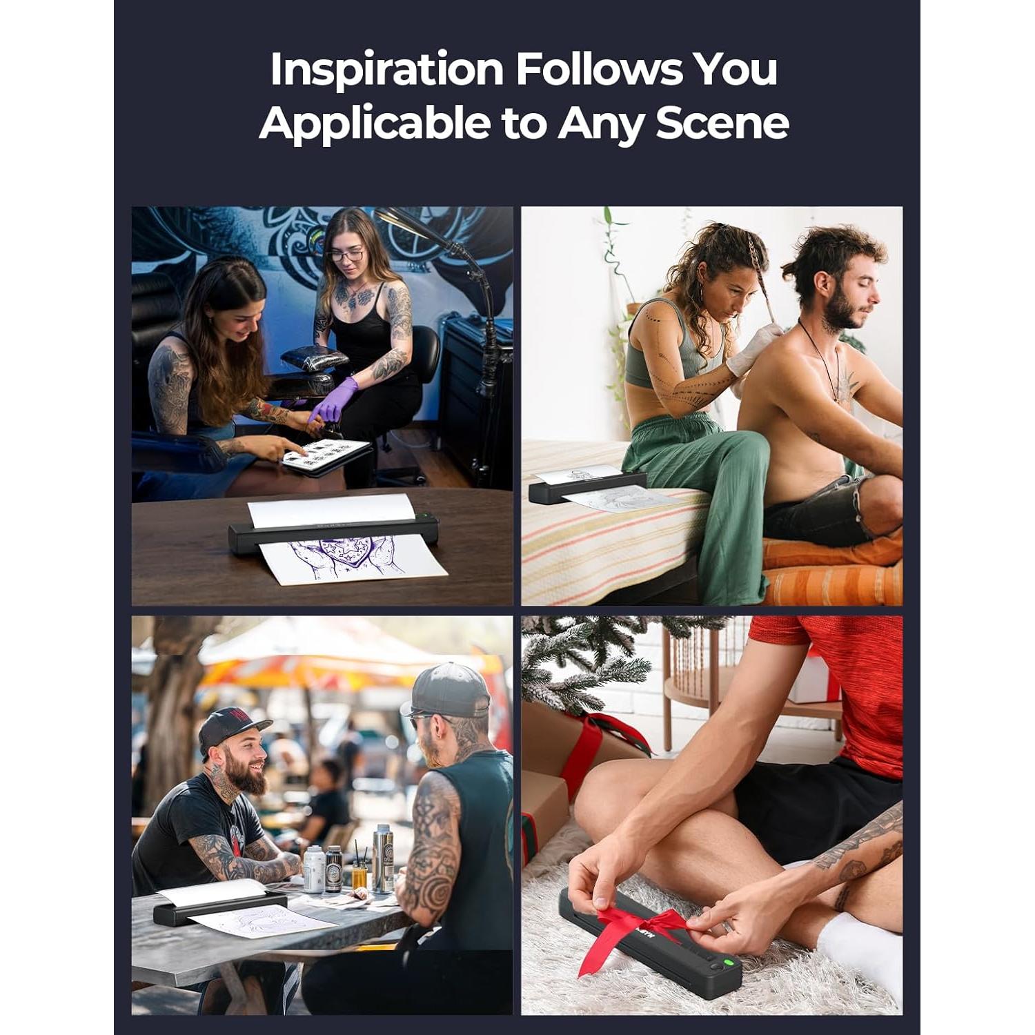 Impresora de Tatuajes MUNBYN ITP06 300DPI Bluetooth