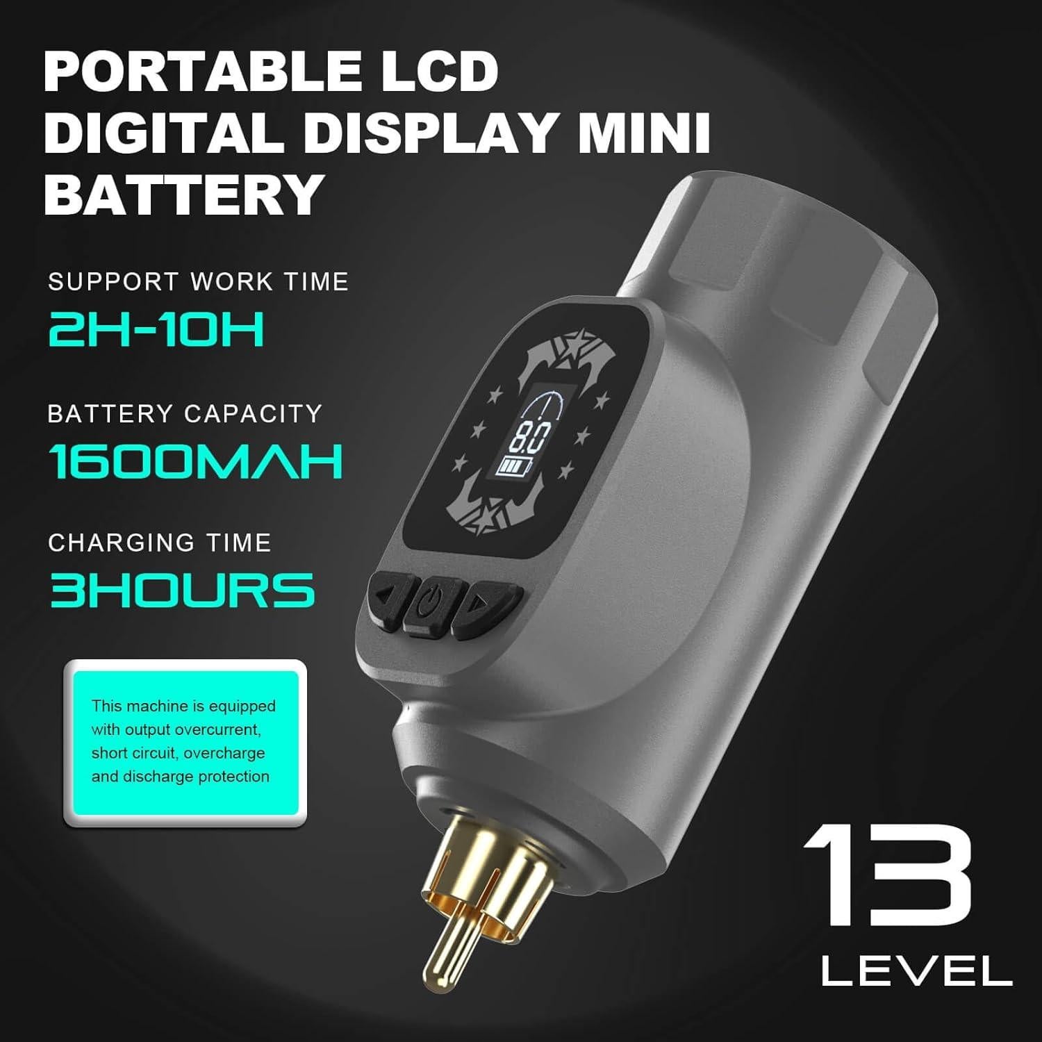 Kit de Tatuaje Hawink Inalámbrico 1600mAh 10 Cartuchos