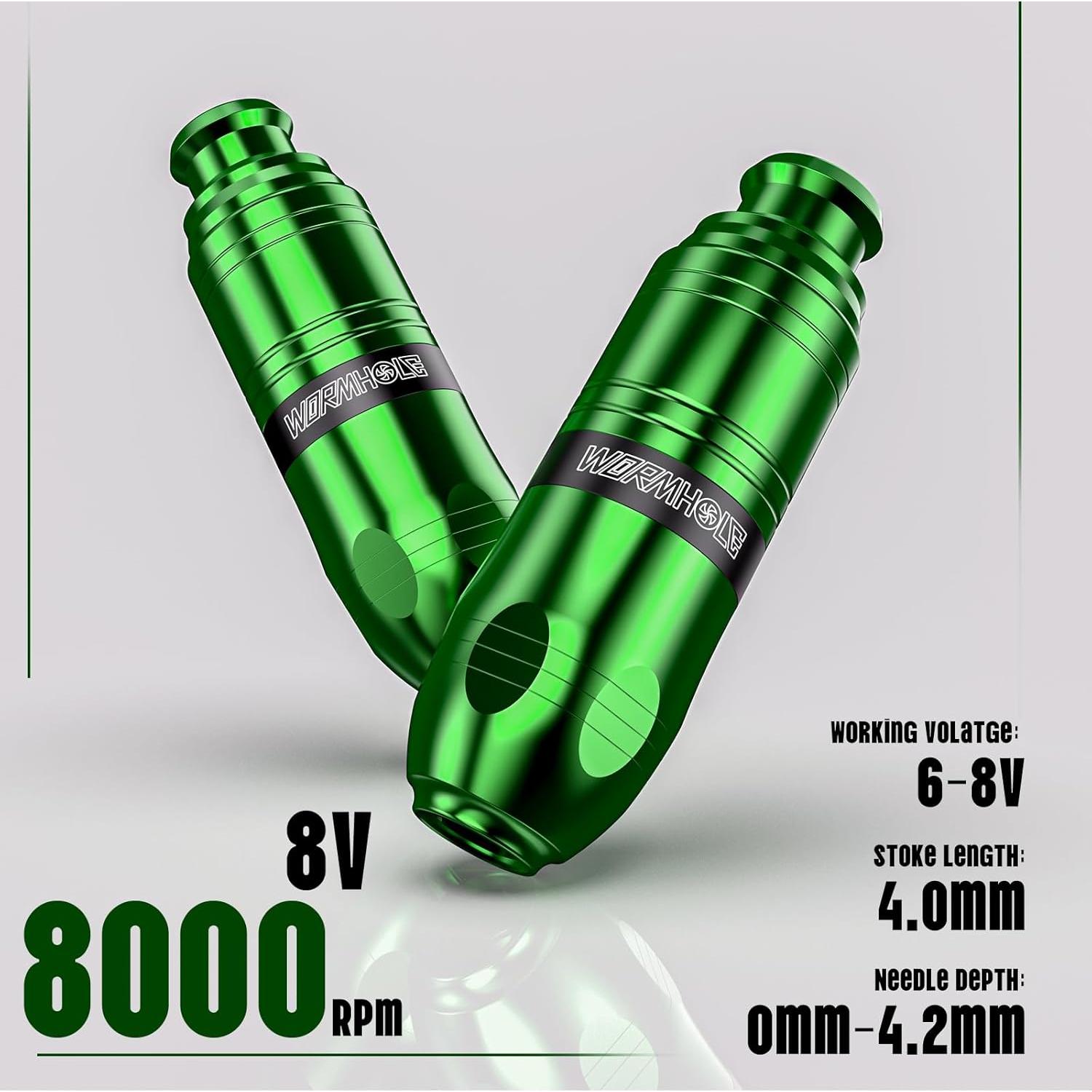 Kit de Tatuaje Inalámbrico Wormhole WTK261 1500mAh LED