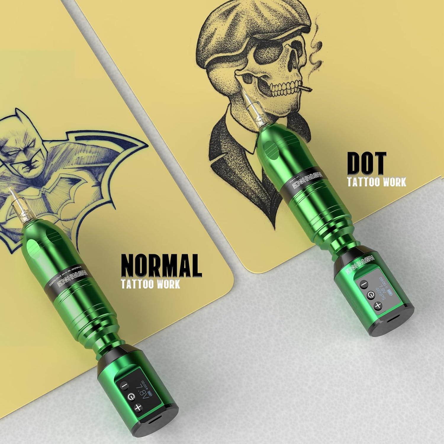 Kit de Tatuaje Inalámbrico Wormhole WTK261 1500mAh LED