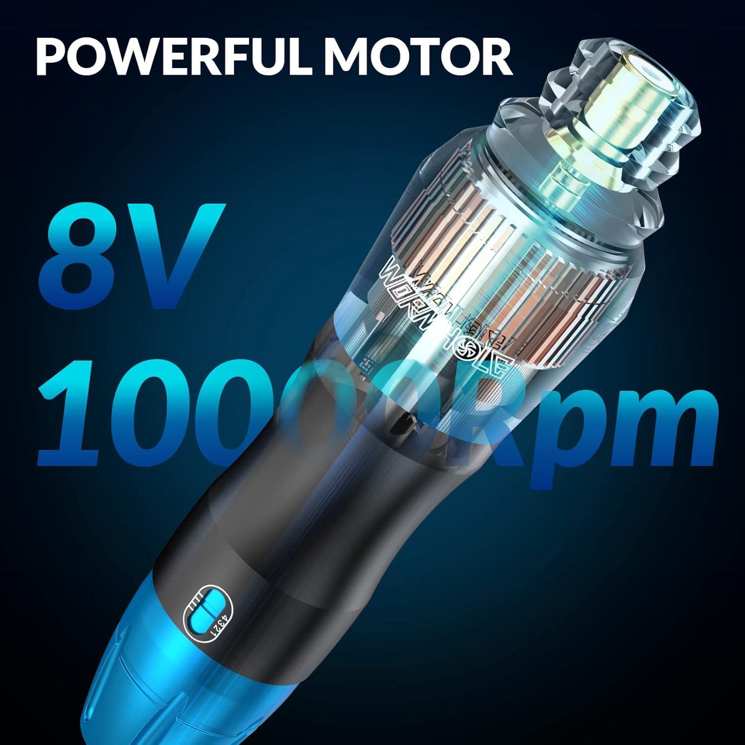 Kit de Tatuaje Wormhole Inalámbrico con 20 Agujas