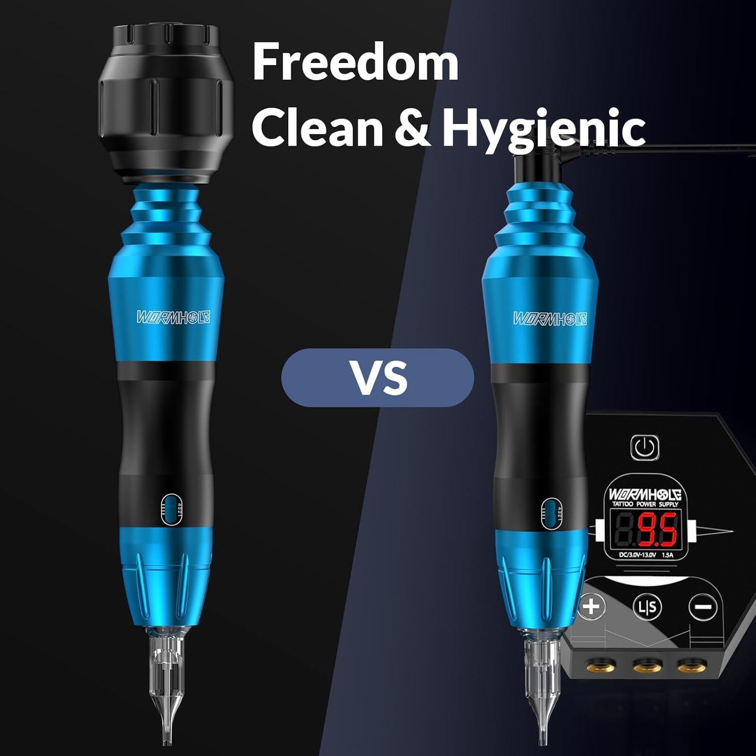 Kit de Tatuaje Wormhole Inalámbrico con 20 Agujas