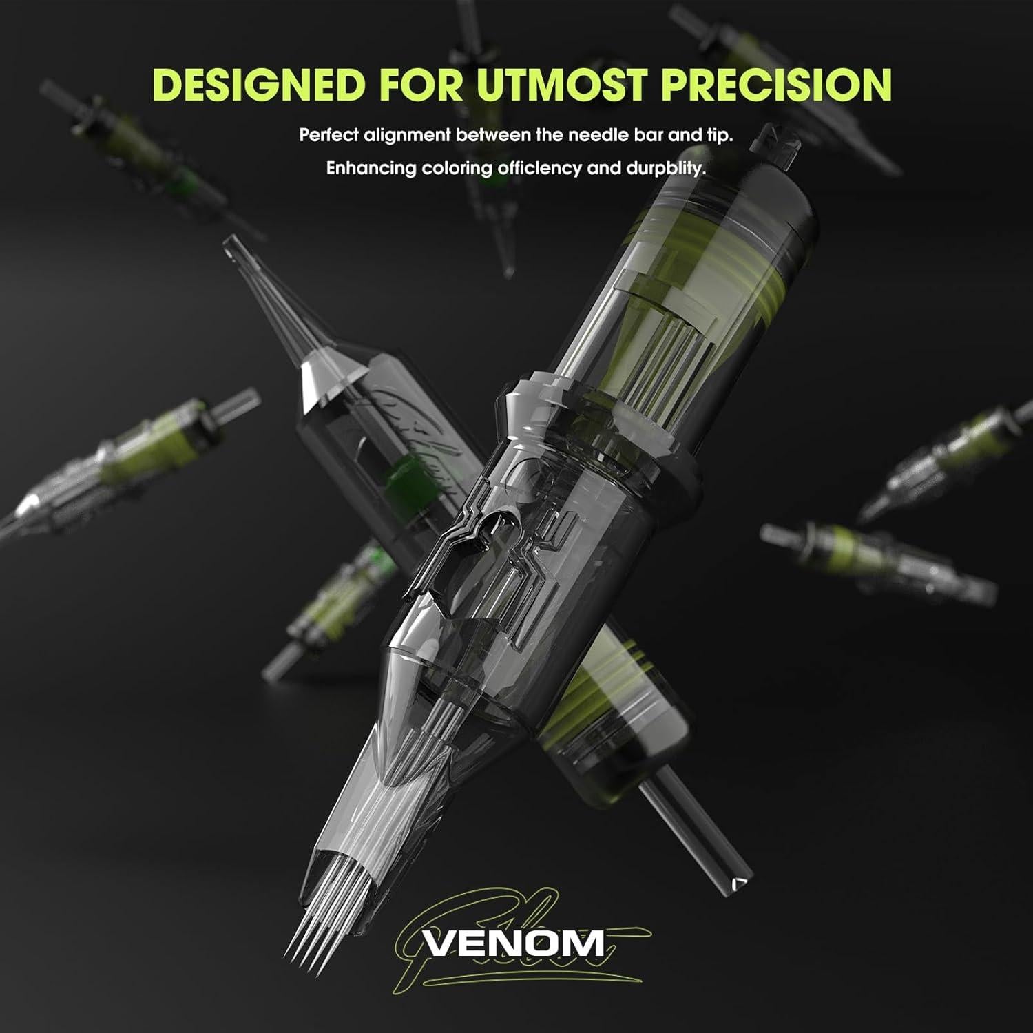 Kit Máquina de Tatuaje Filter Tora - Batería 1600mAh y 20 Agujas