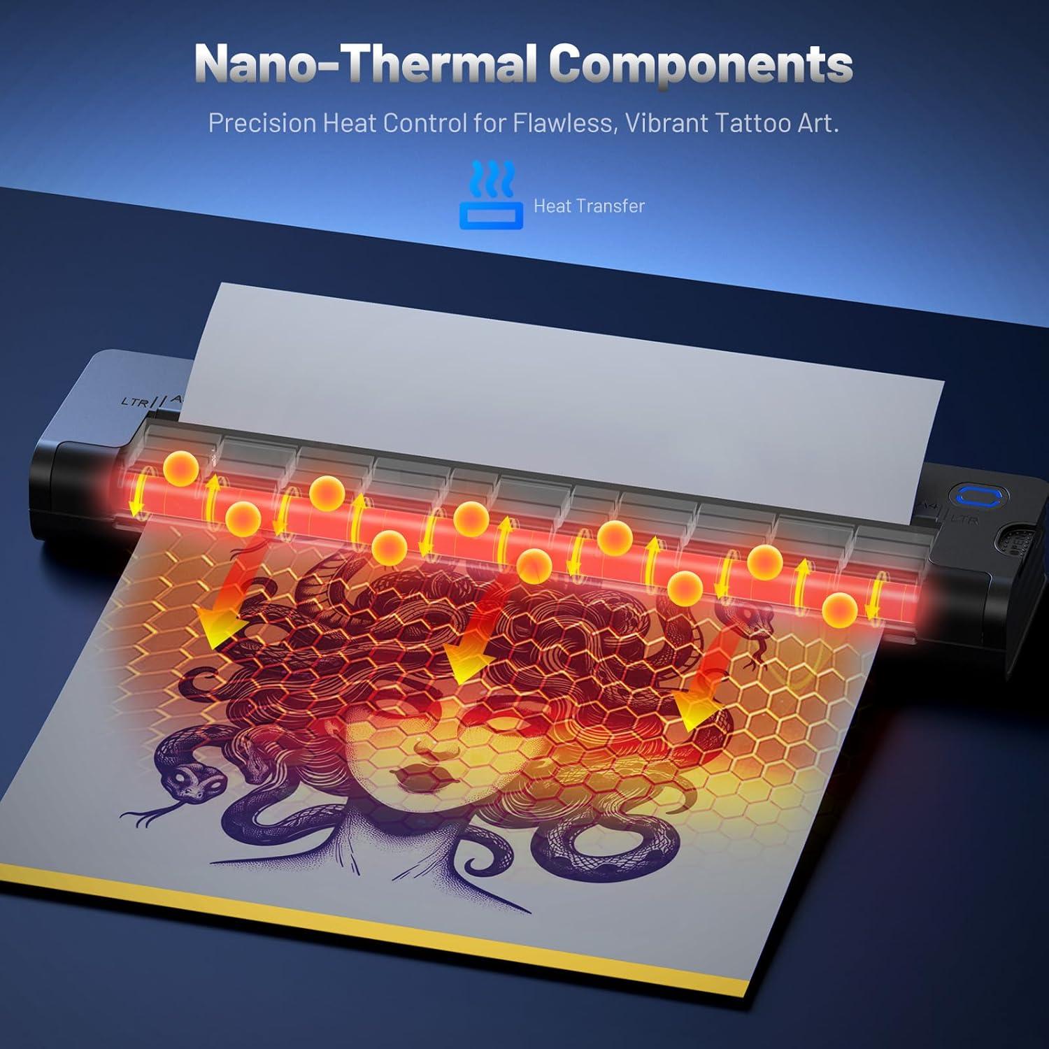 Impresora de Tatuajes EXTOLINK A41 Inalámbrica 2600mAh