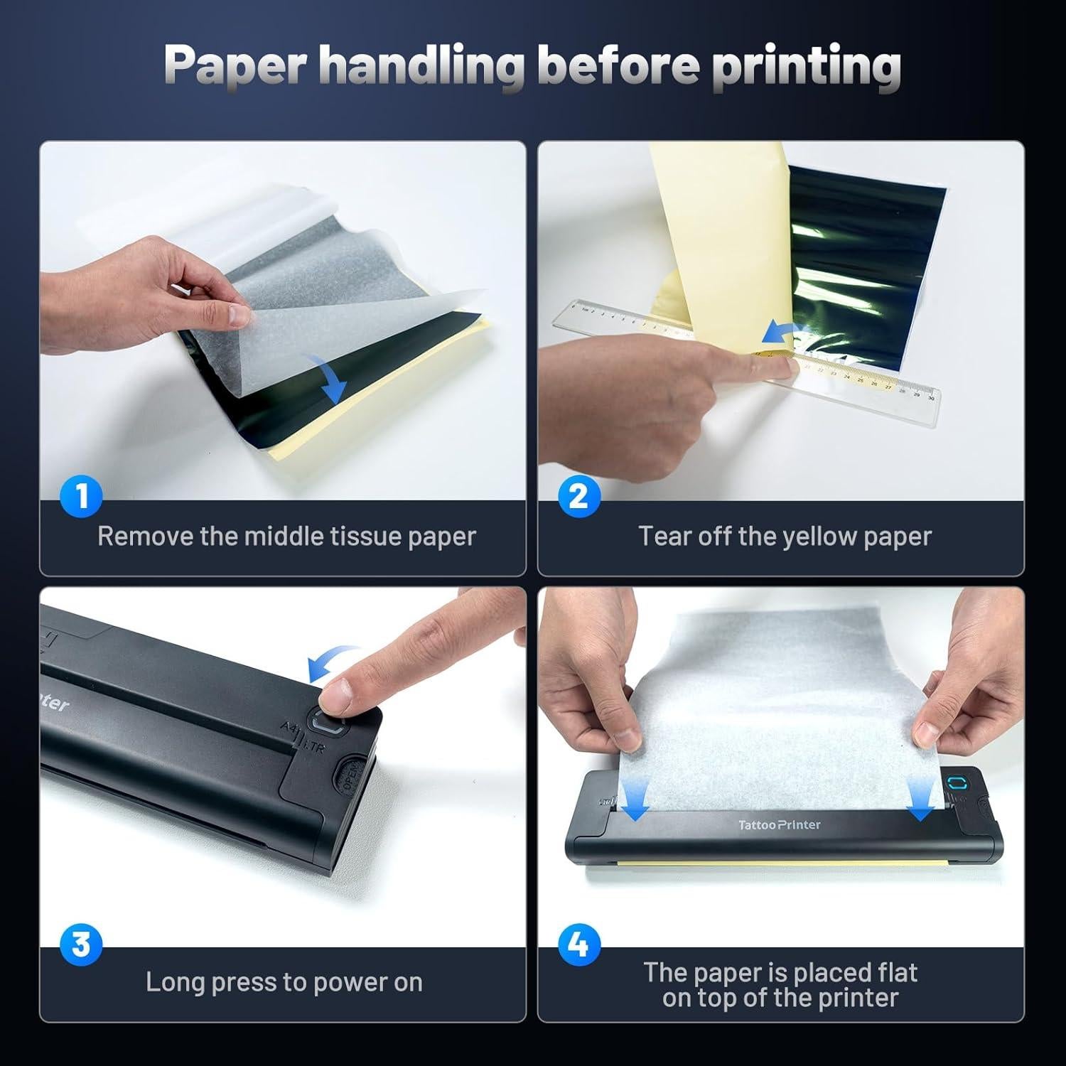 Impresora de Tatuajes EXTOLINK A41 Inalámbrica 2600mAh