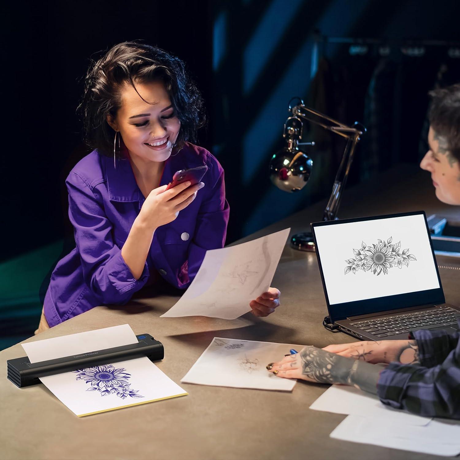 Impresora de Tatuajes EXTOLINK A41 Inalámbrica 2600mAh